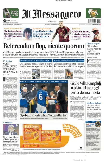 Capa Il Messaggero
