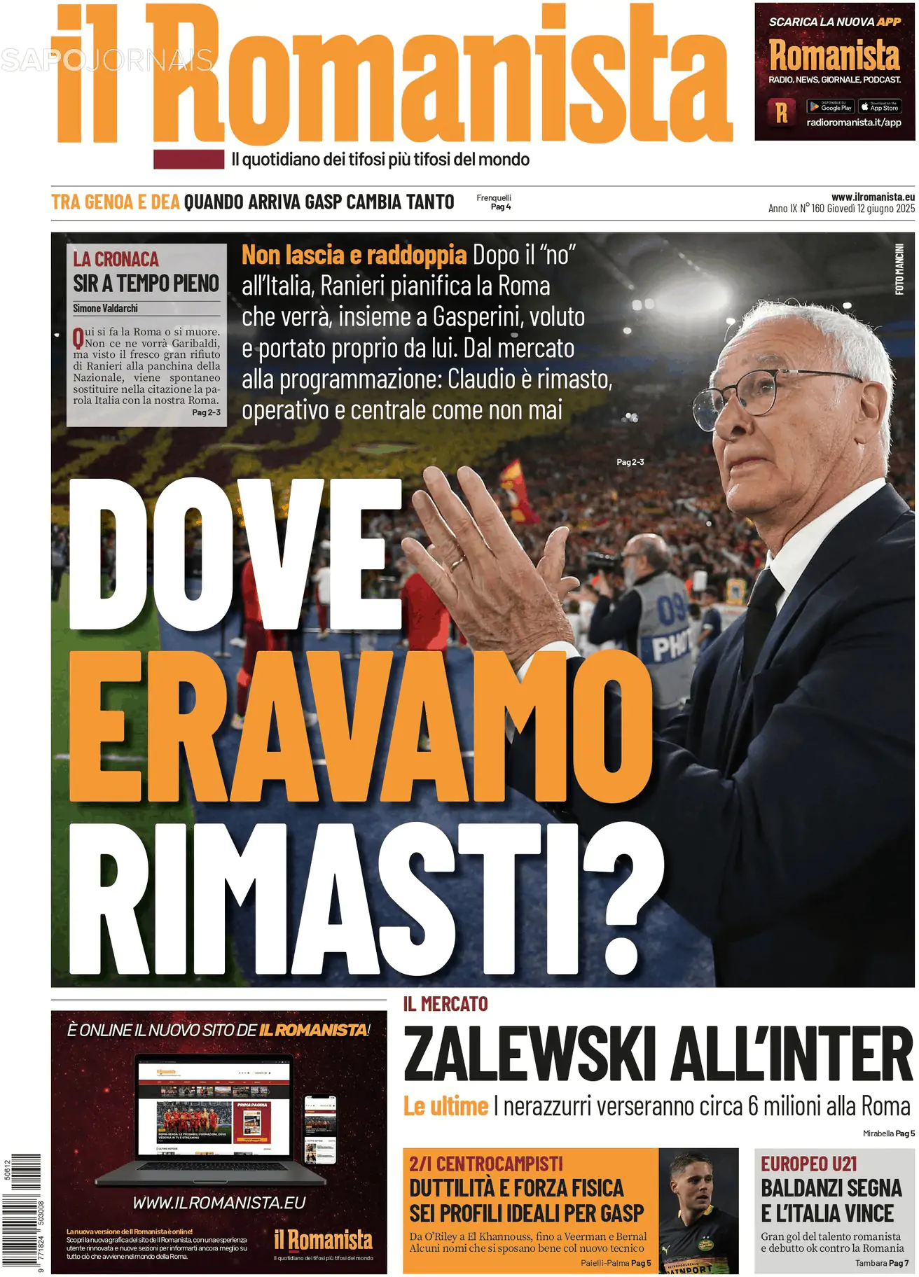 Capa Il Romanista