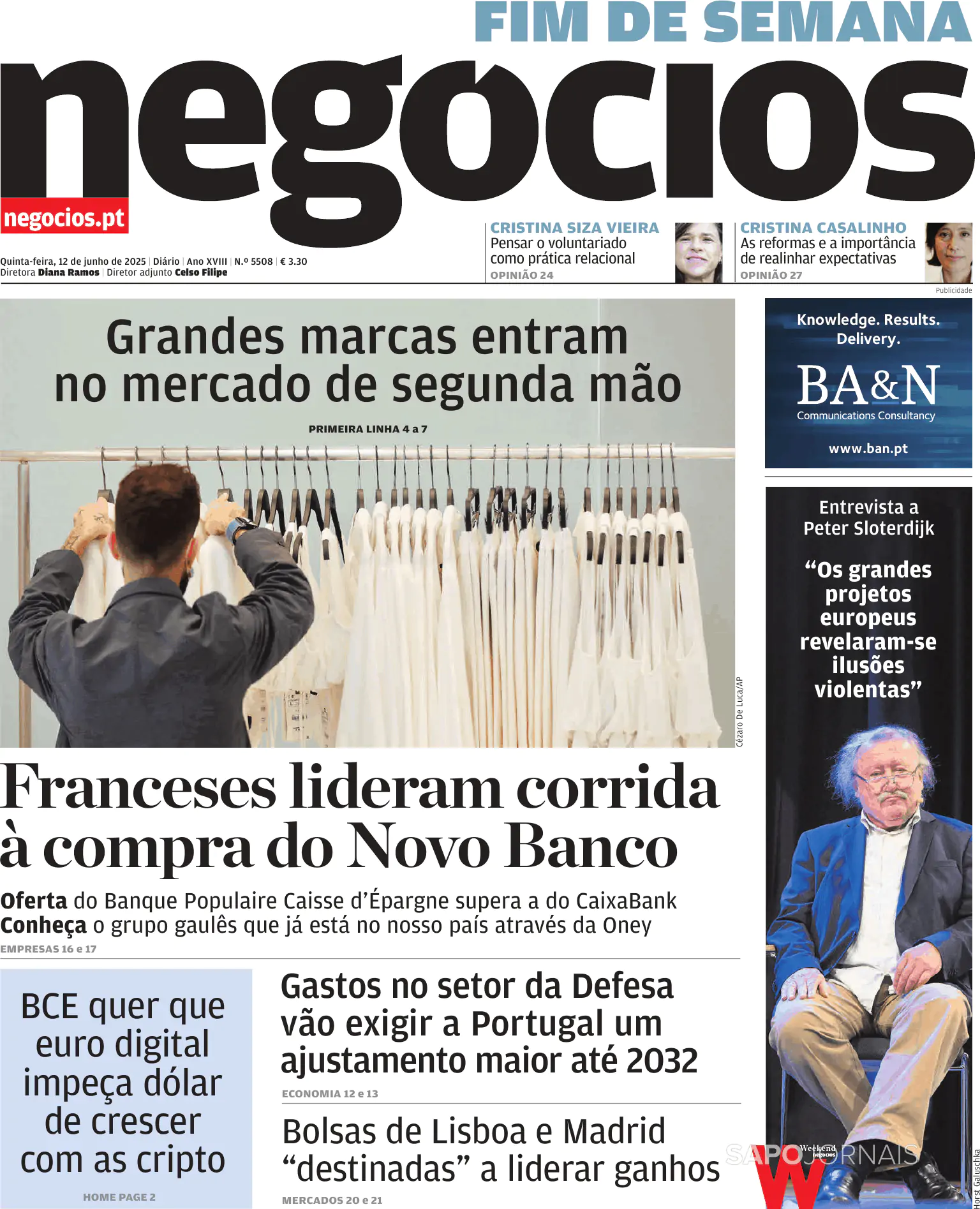 Capa Jornal de Negócios