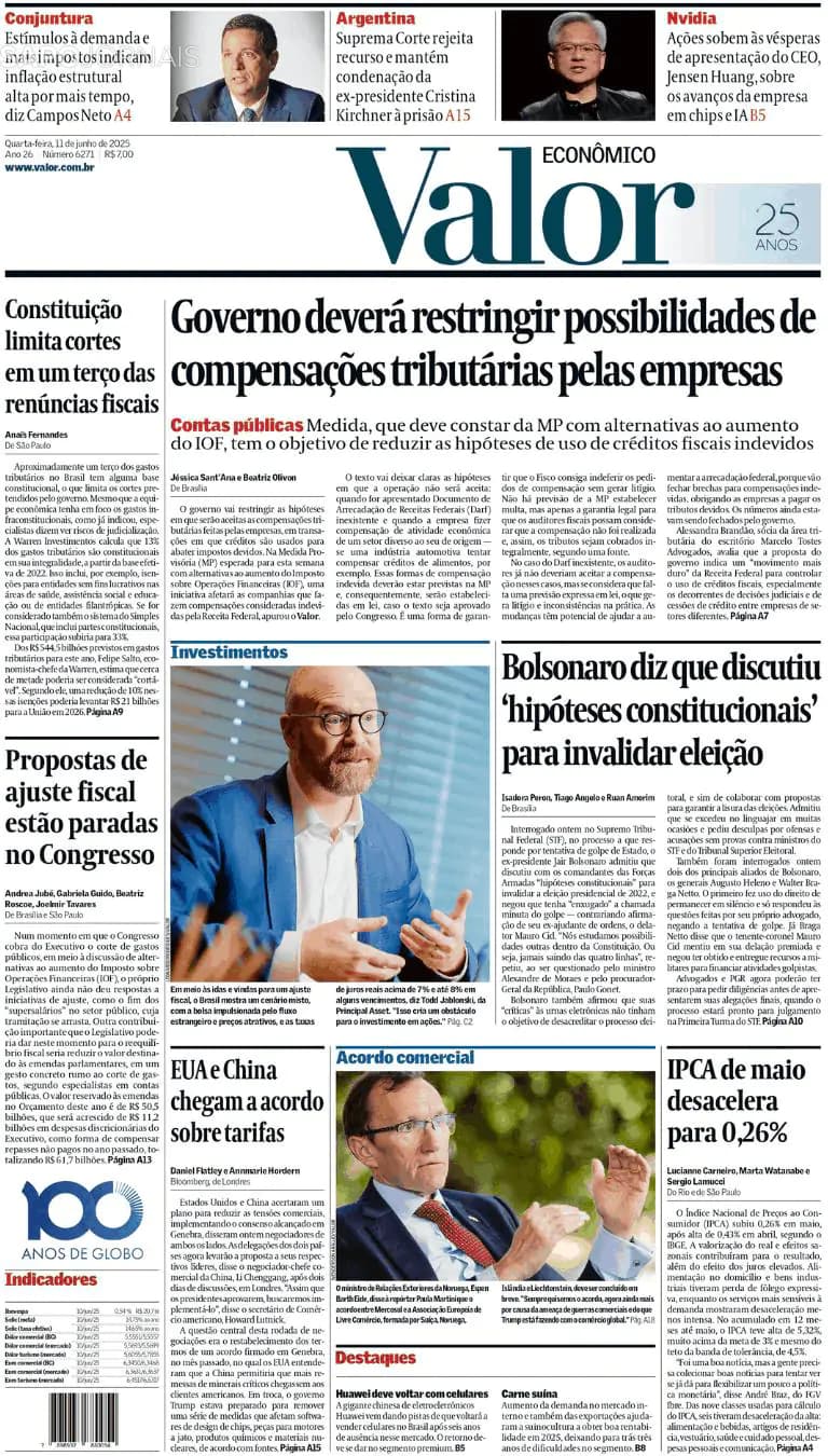 Capa Valor Econômico