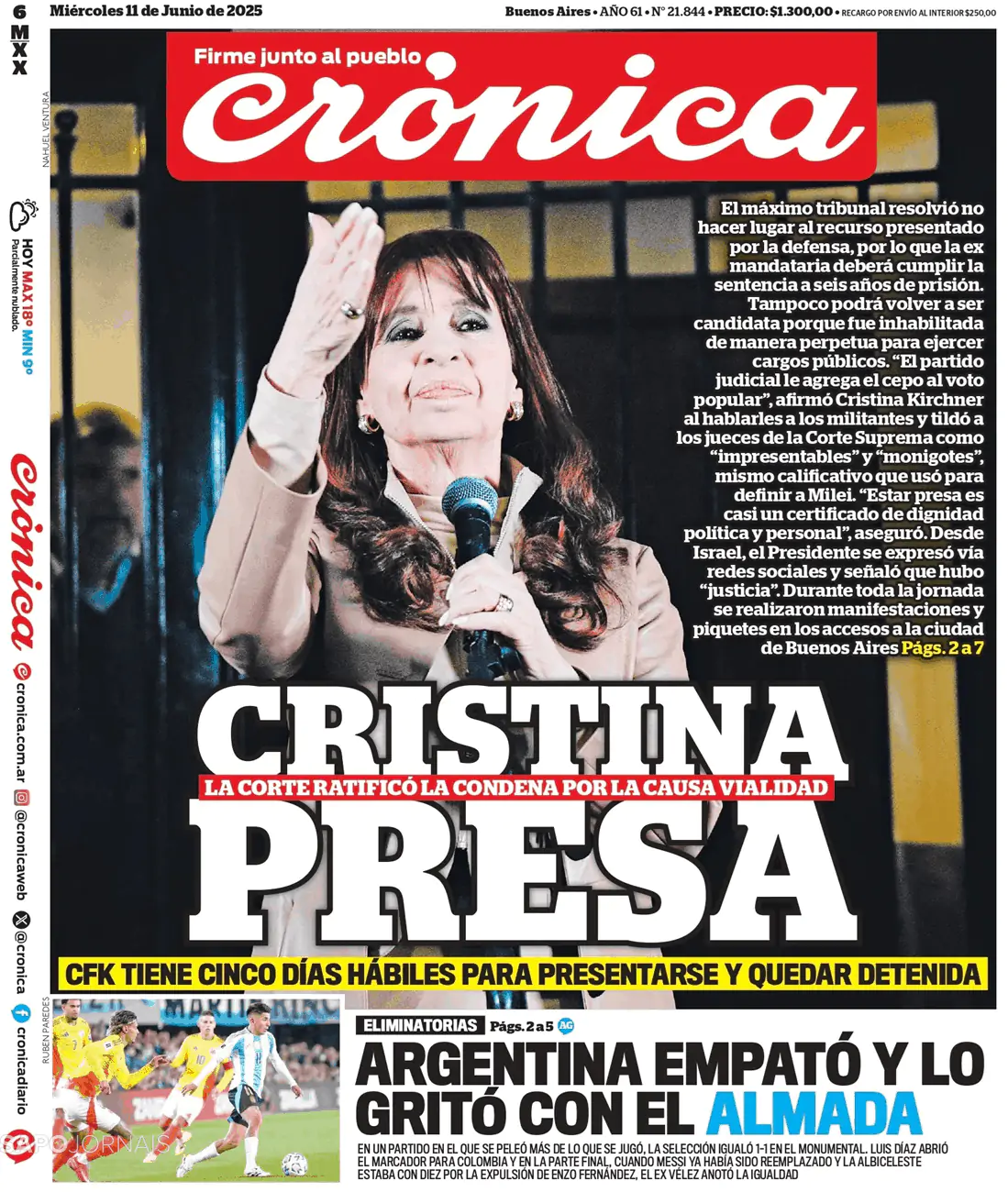 Capa Crónica