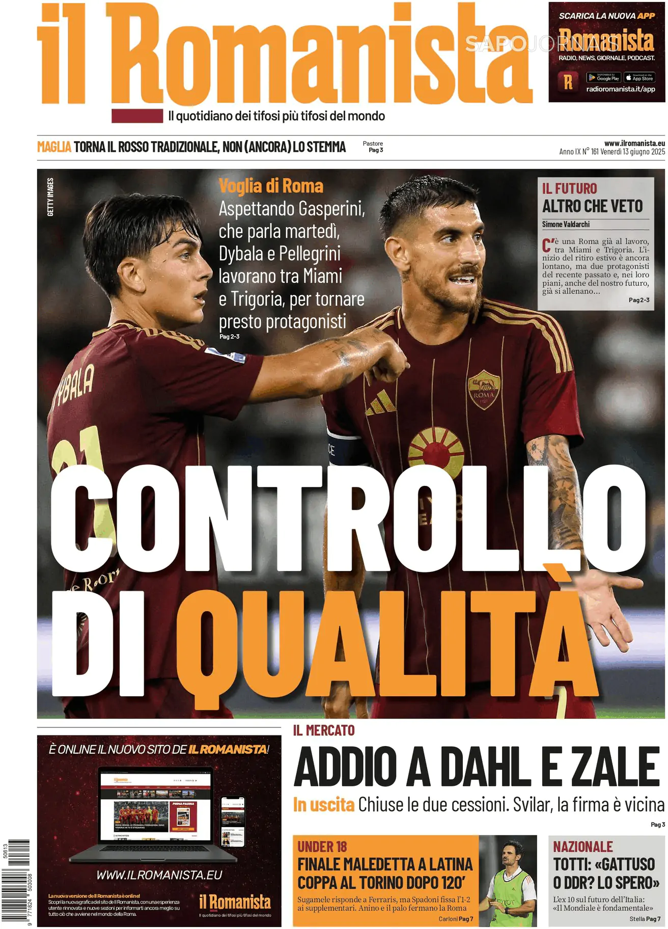 Capa Il Romanista
