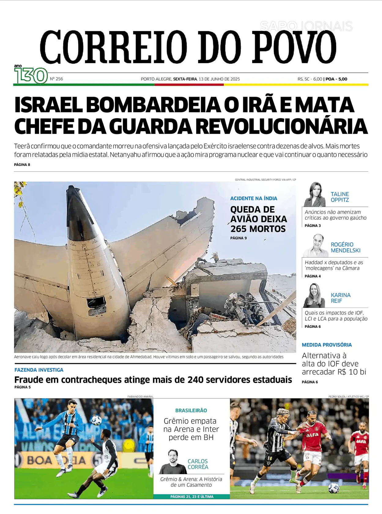 Capa Correio do Povo