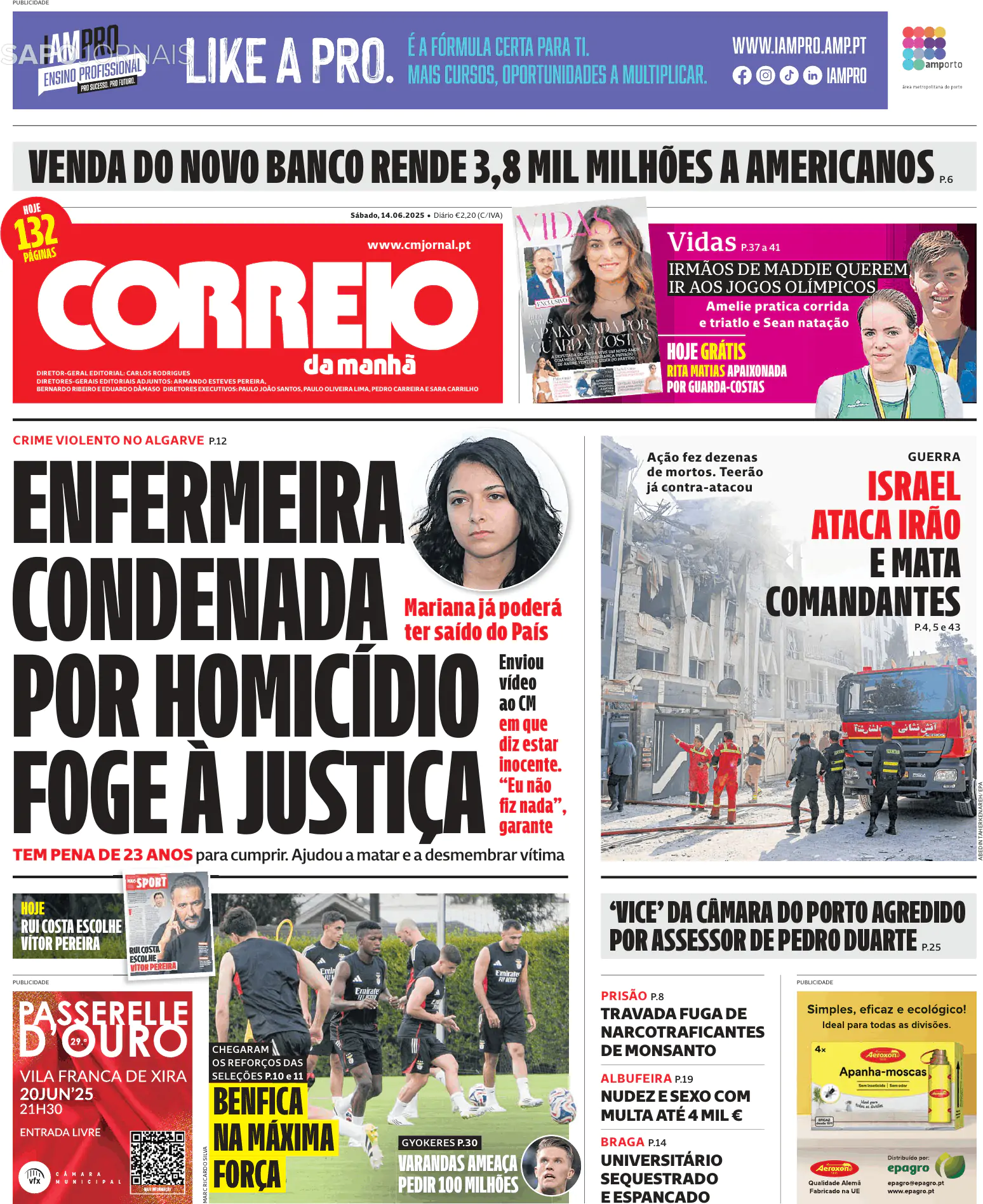 Capa Correio da Manhã
