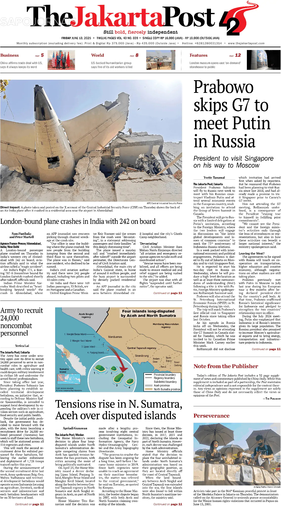 Capa The Jakarta Post