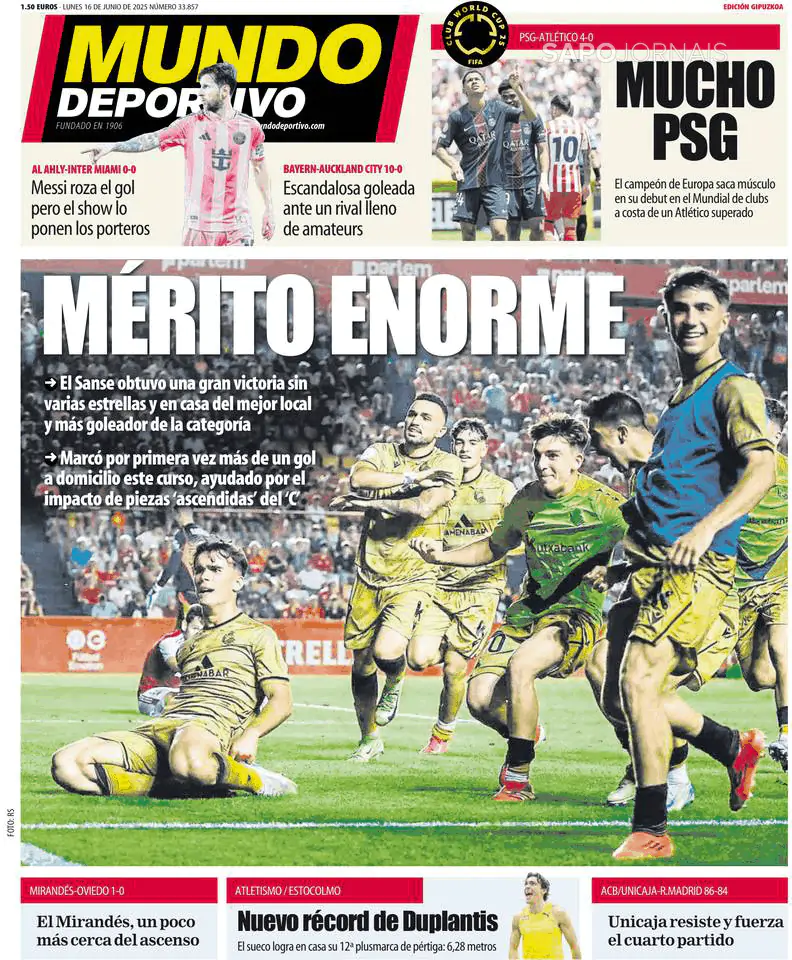 Capa Mundo Deportivo (Gipuzkoa)