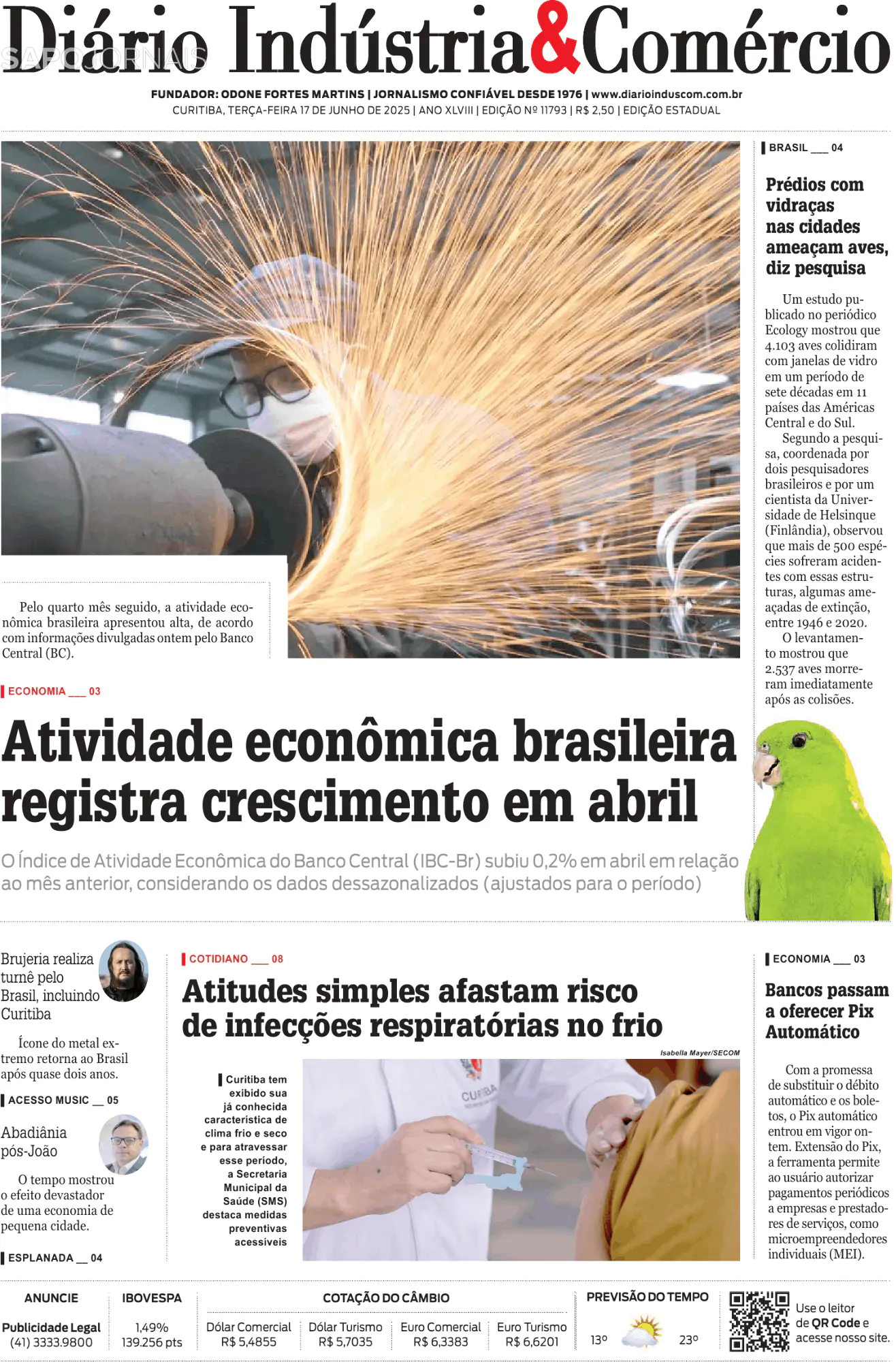 Capa Diário Indústria & Comércio