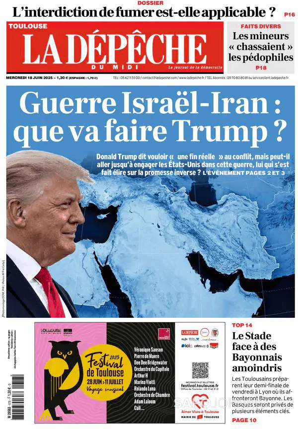 Capa La Dépêche du Midi