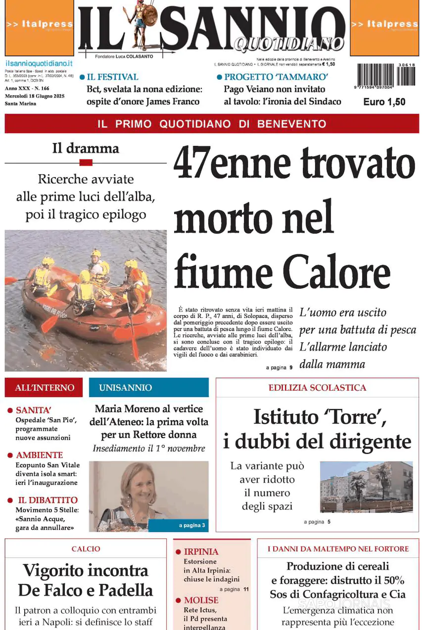 Capa Il Sannio Quotidiano