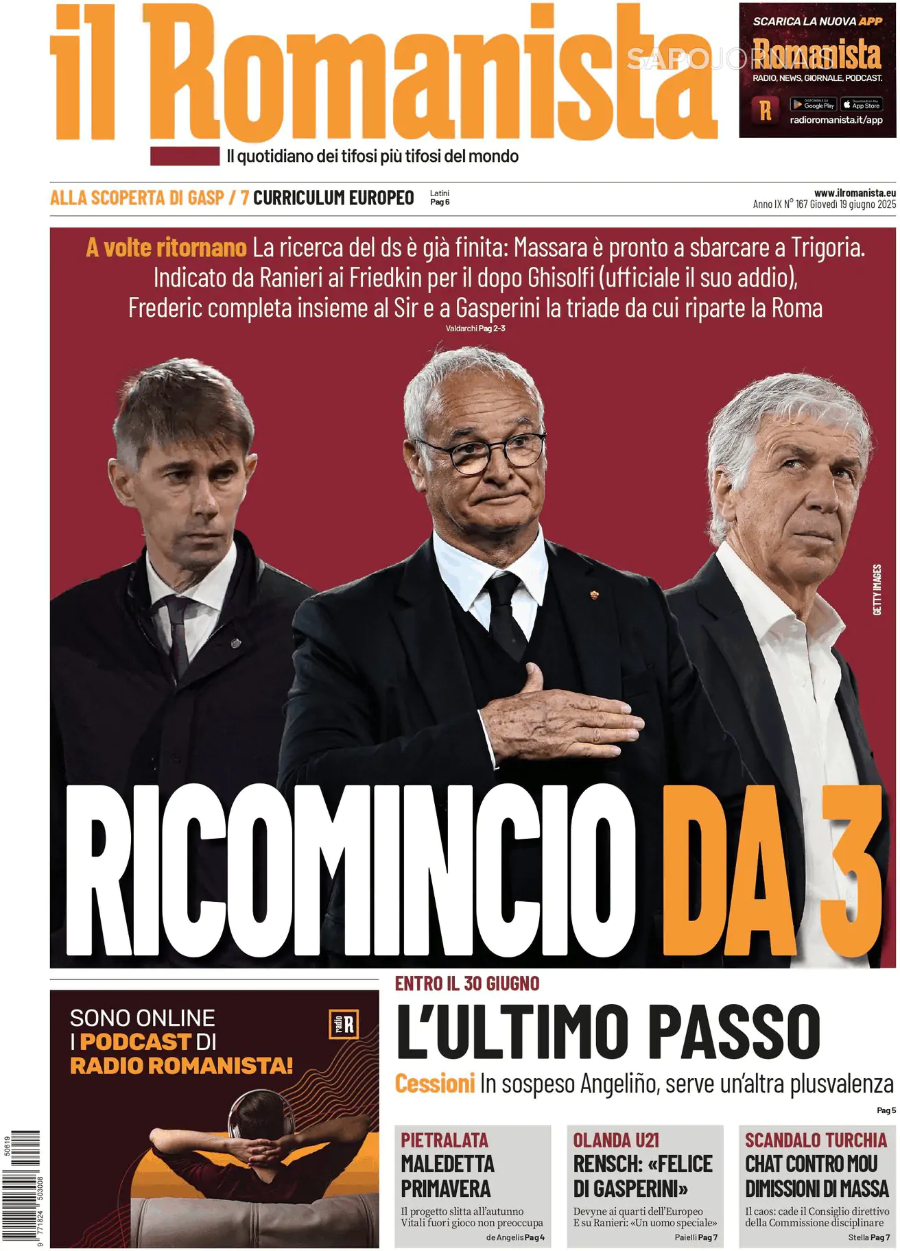 Capa Il Romanista