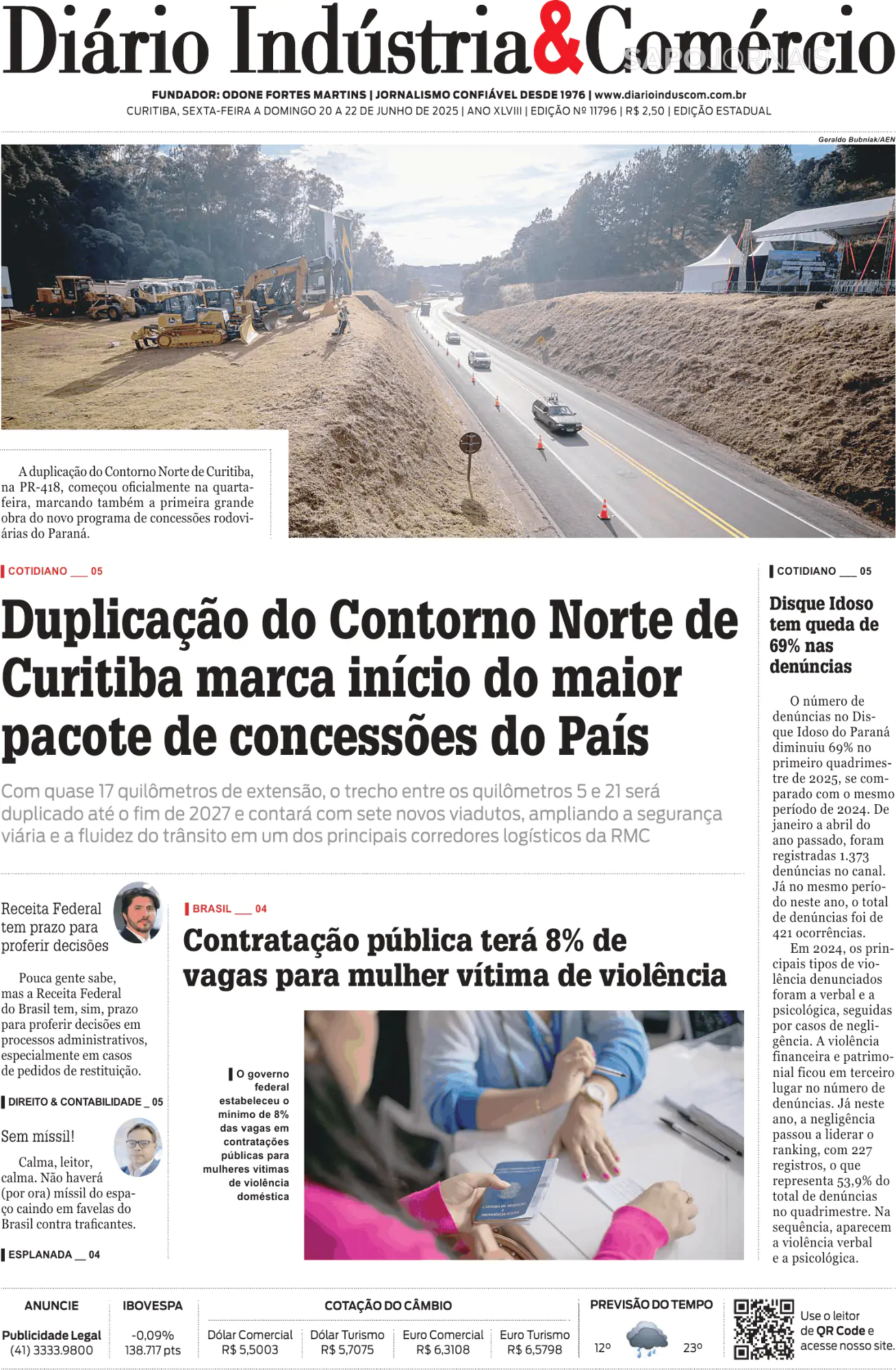 Capa Diário Indústria & Comércio
