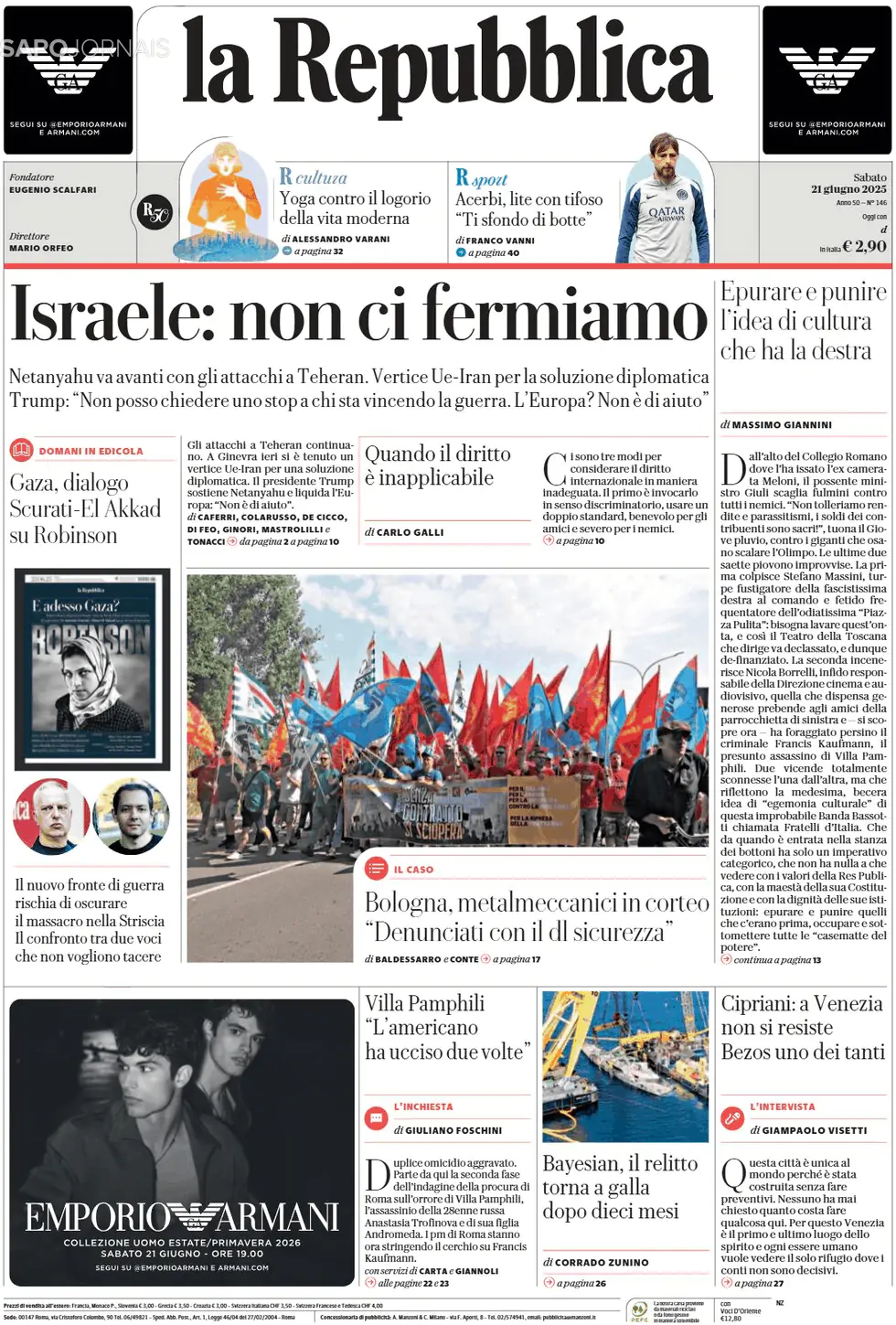 Capa La Repubblica