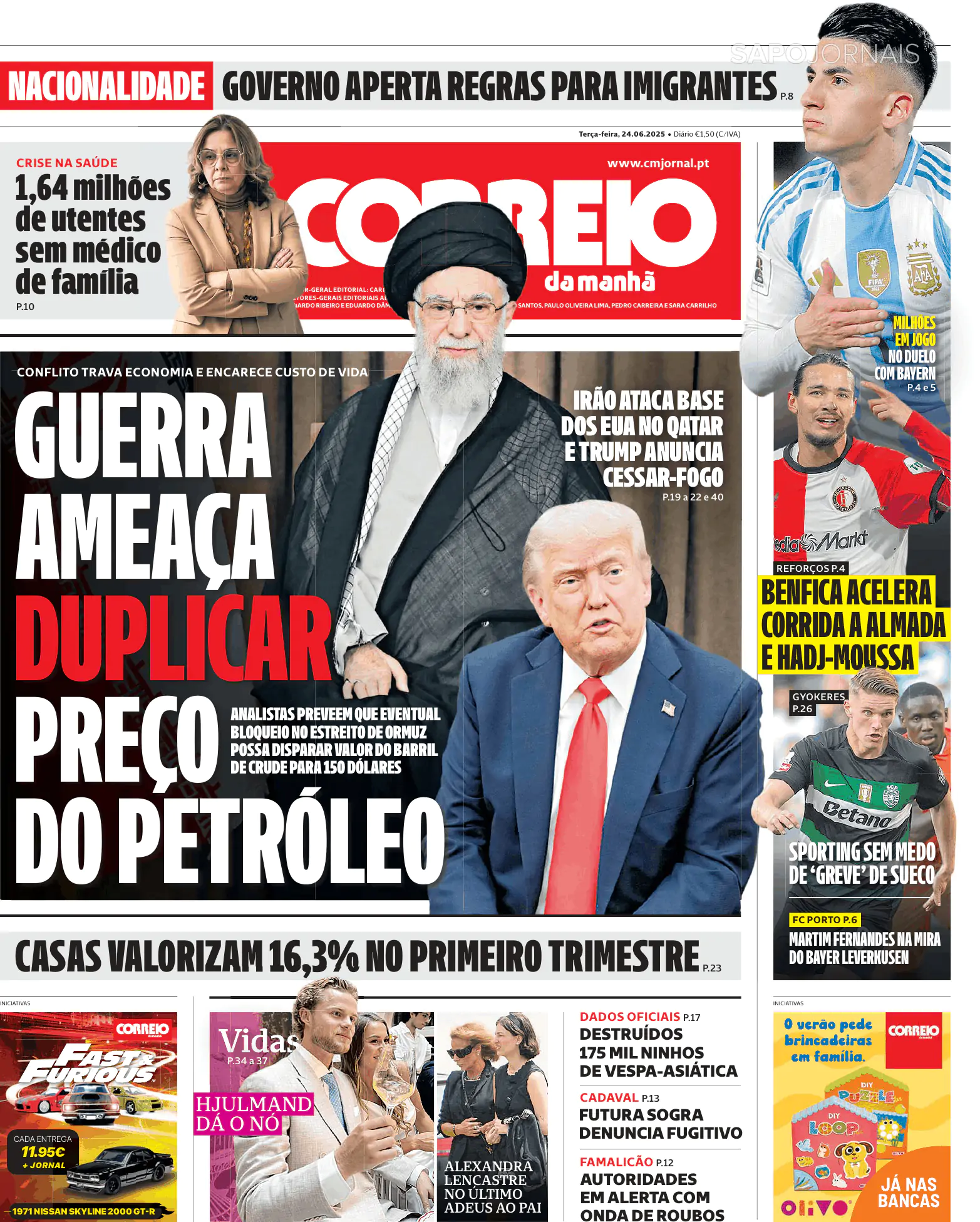Capa Correio da Manhã