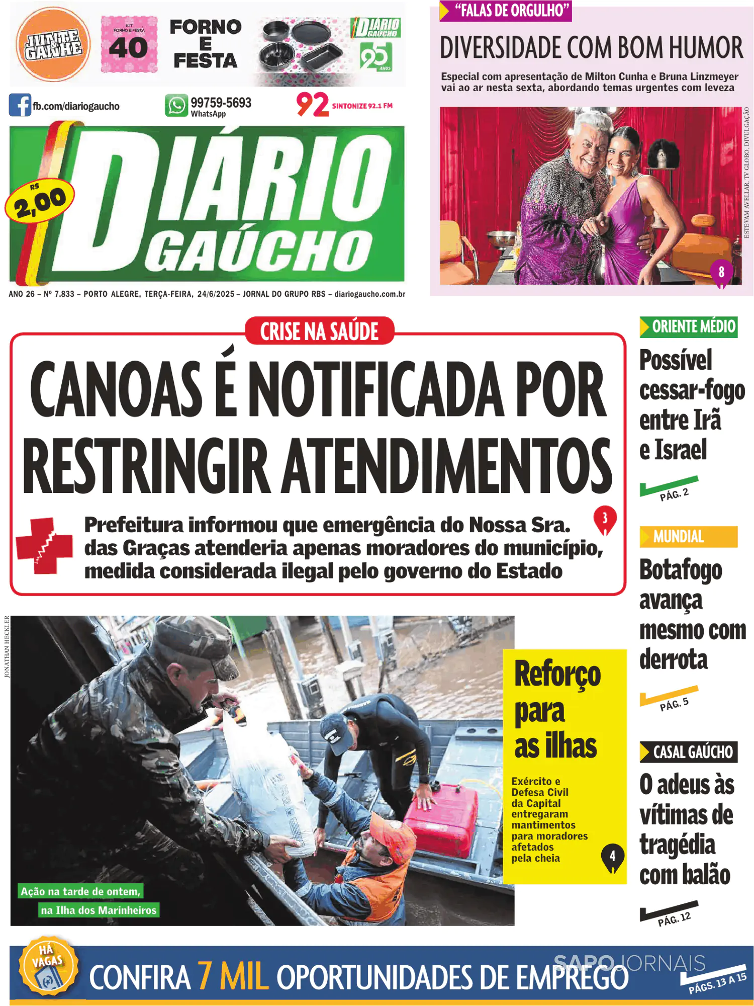 Capa Diário Gaúcho