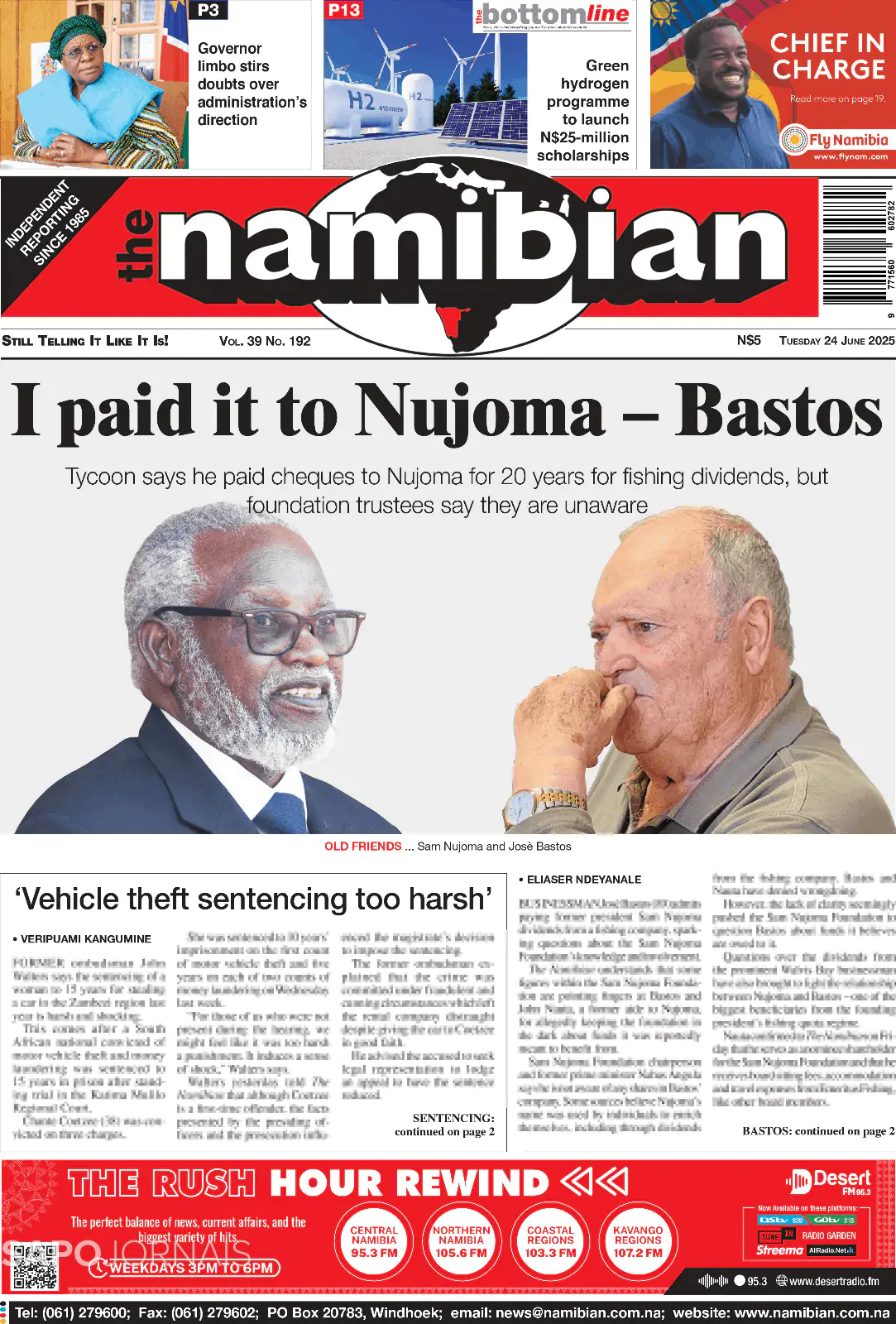 Capa The Namibian