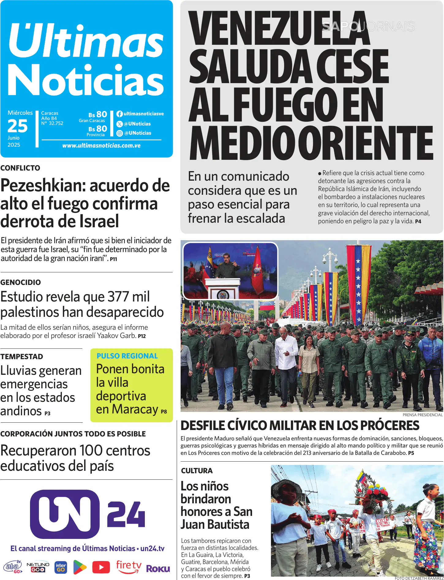 Capa Últimas Noticias