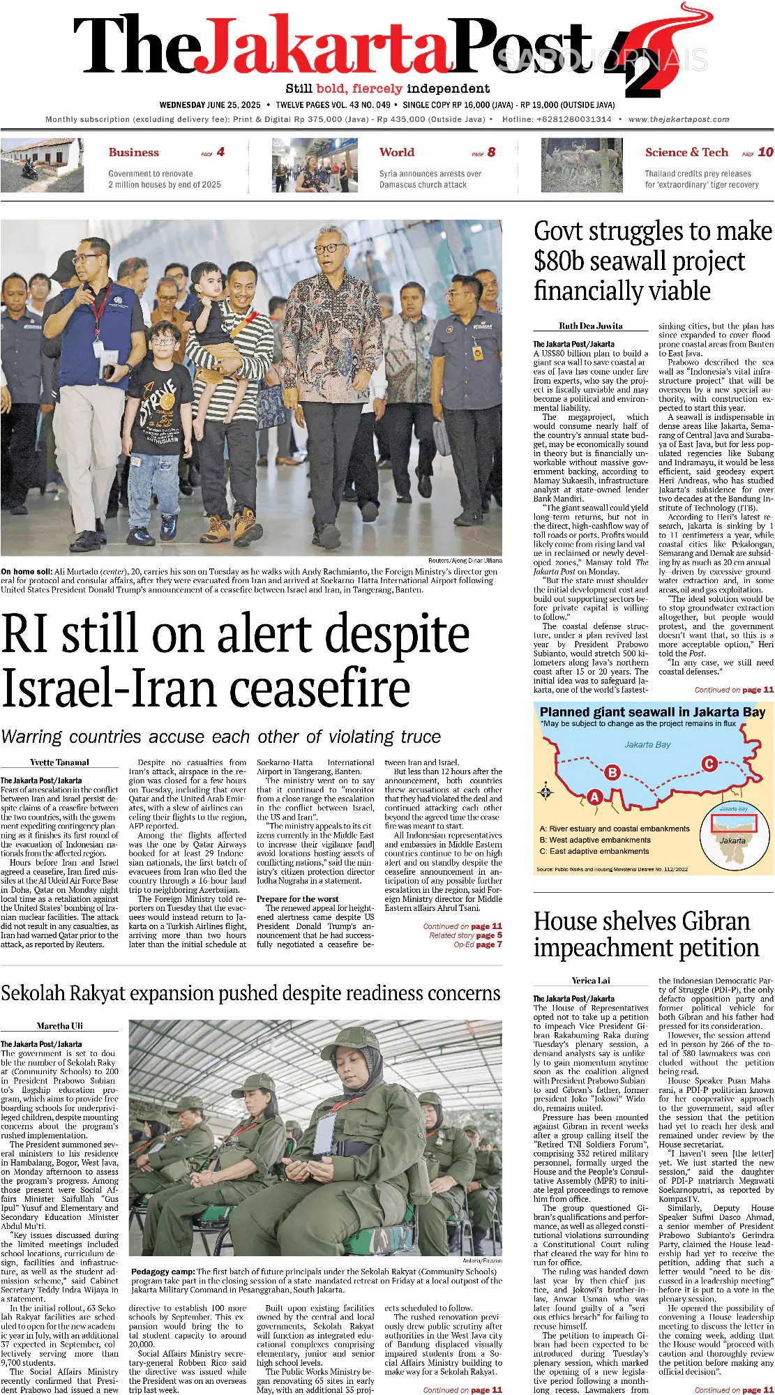 Capa The Jakarta Post