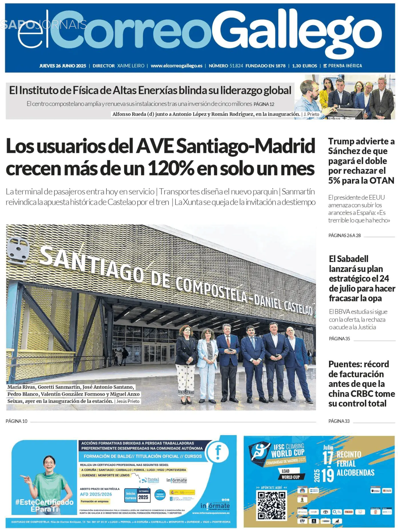 Capa El Correo de Gallego