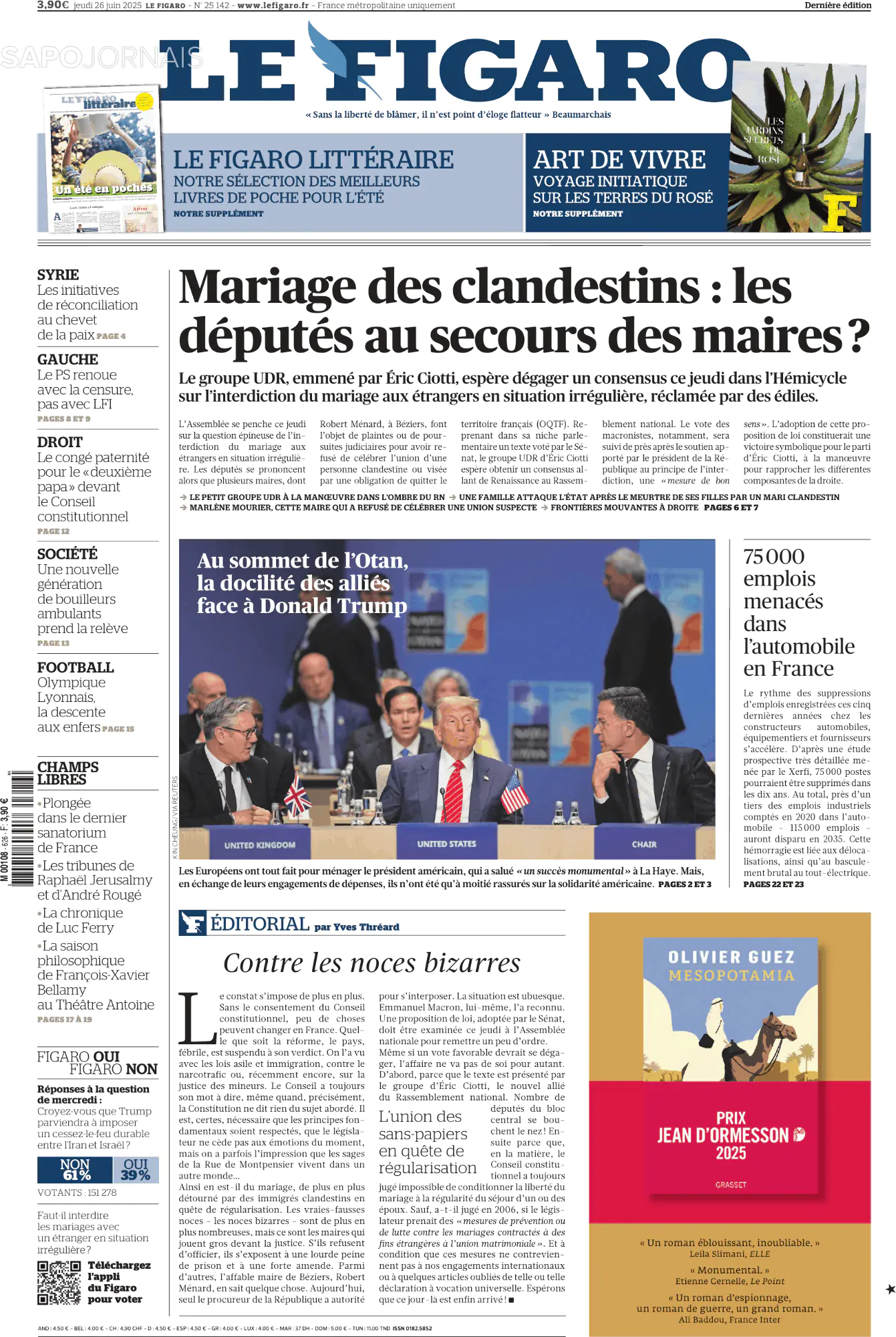 Capa Le Figaro