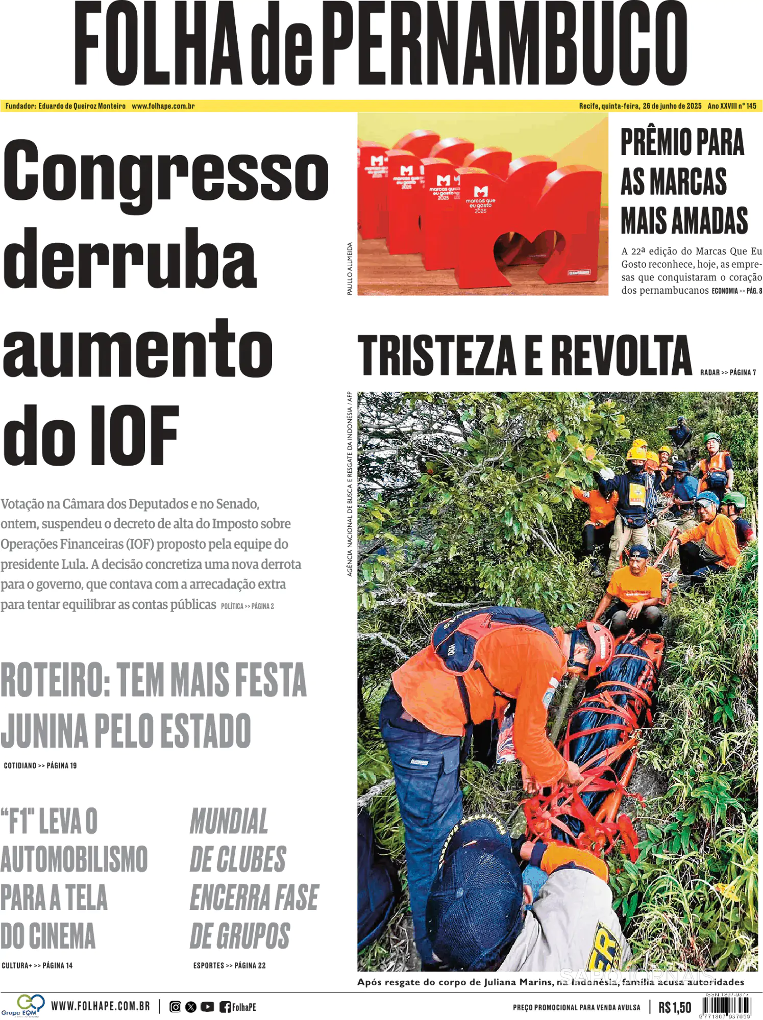 Capa Folha de Pernambuco