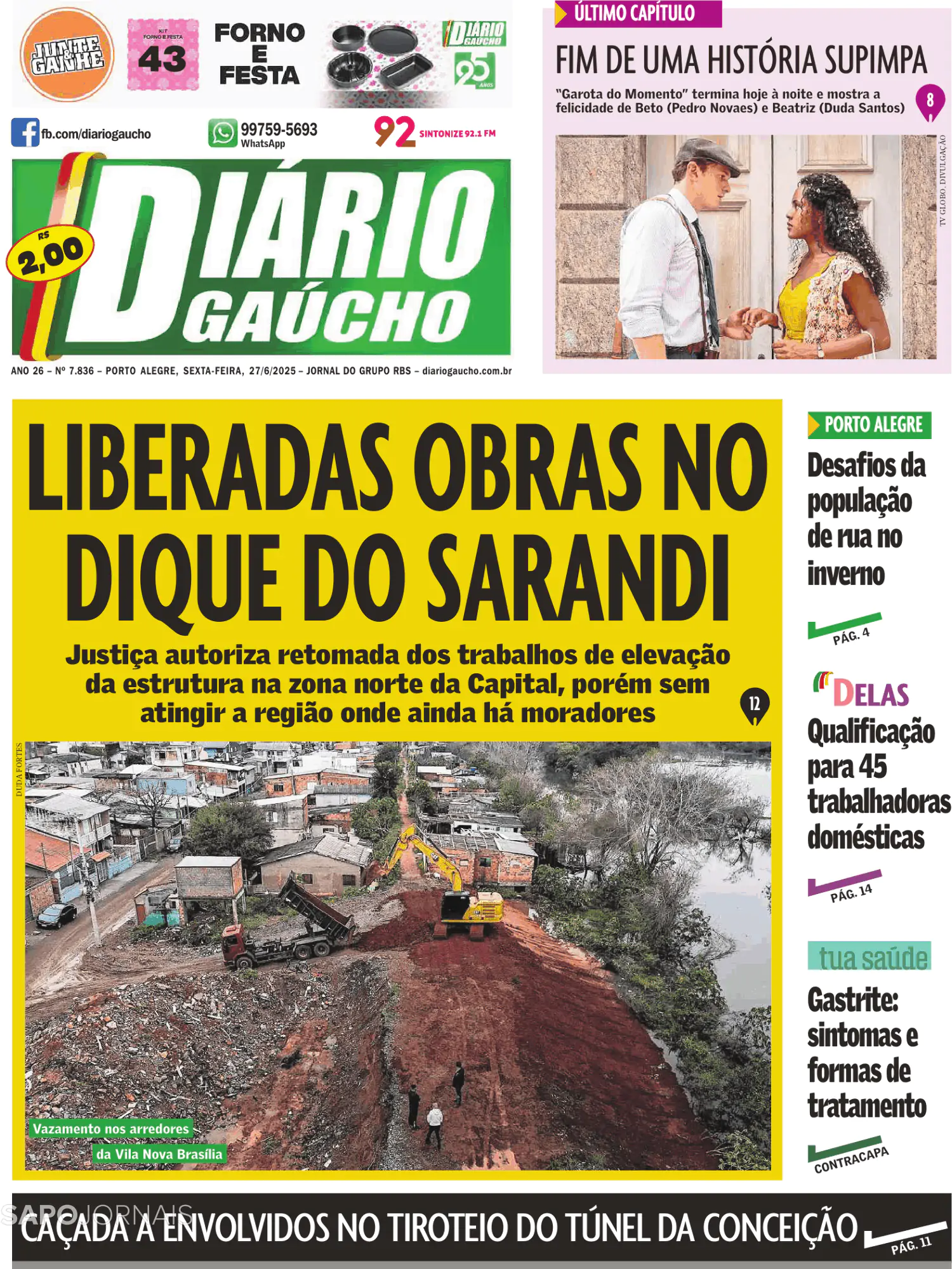 Capa Diário Gaúcho