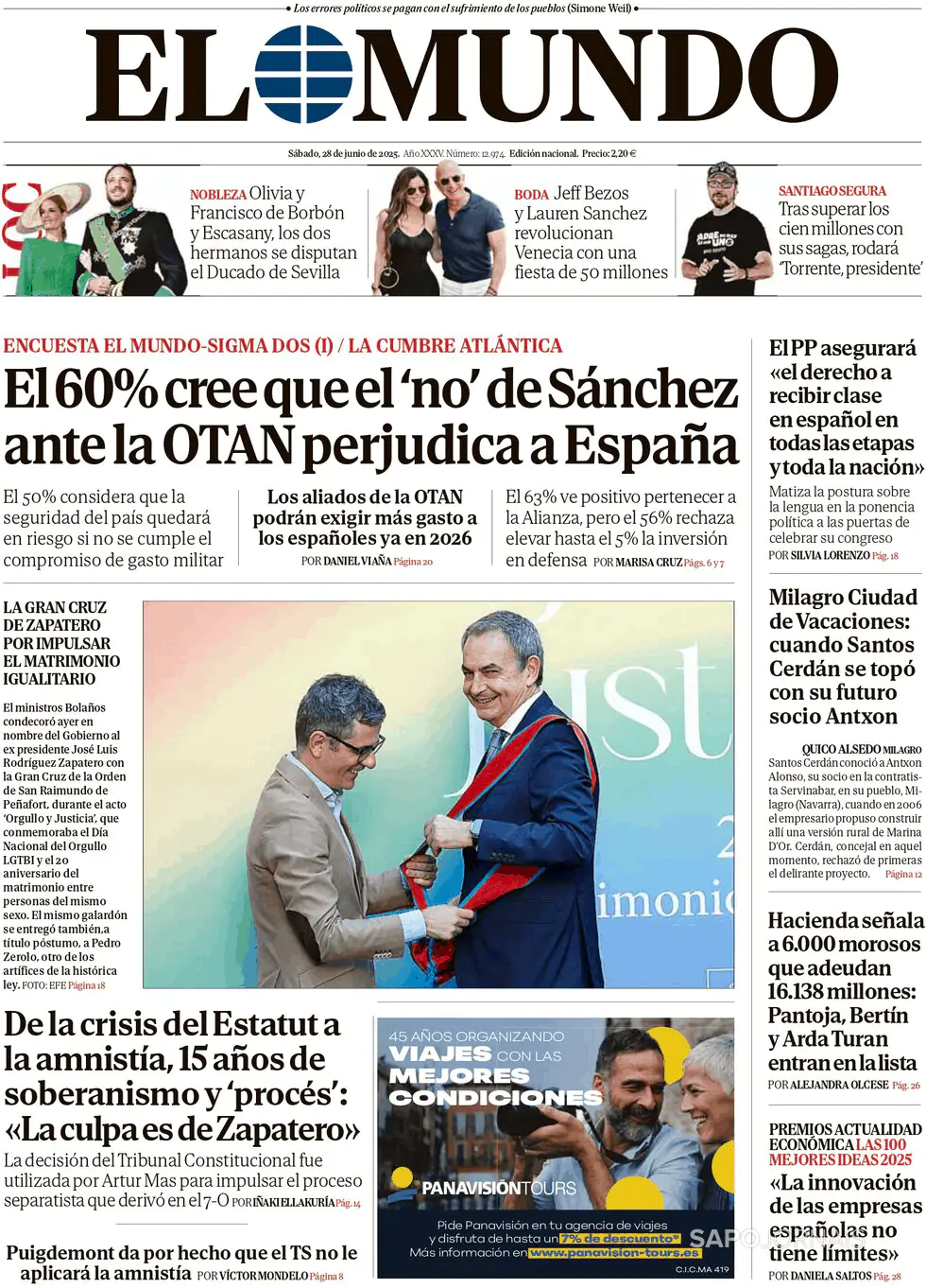 Capa El Mundo
