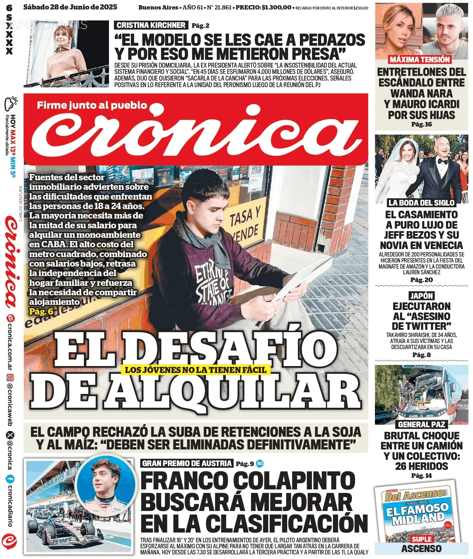 Capa Crónica