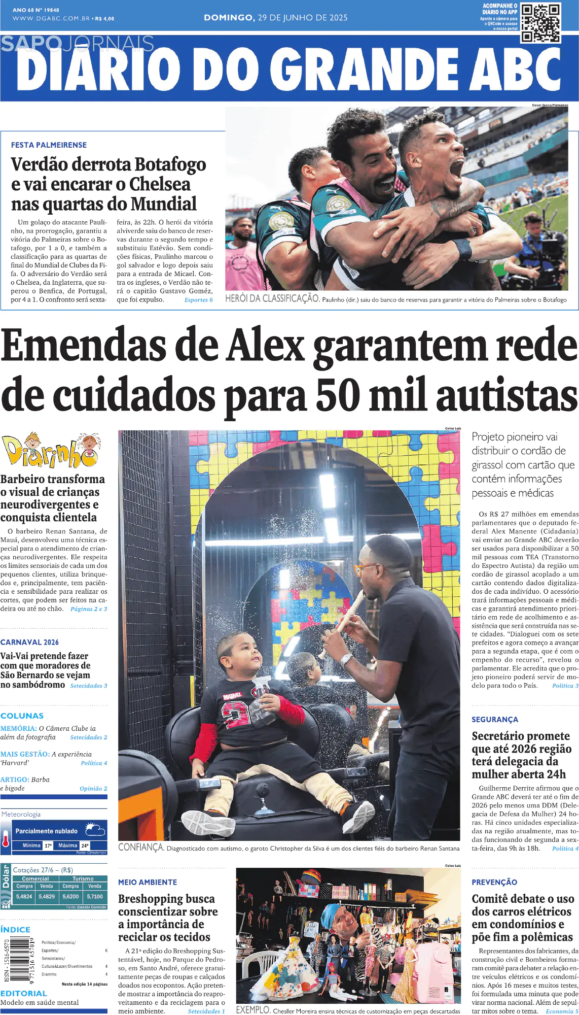 Capa Diário do Grande ABC