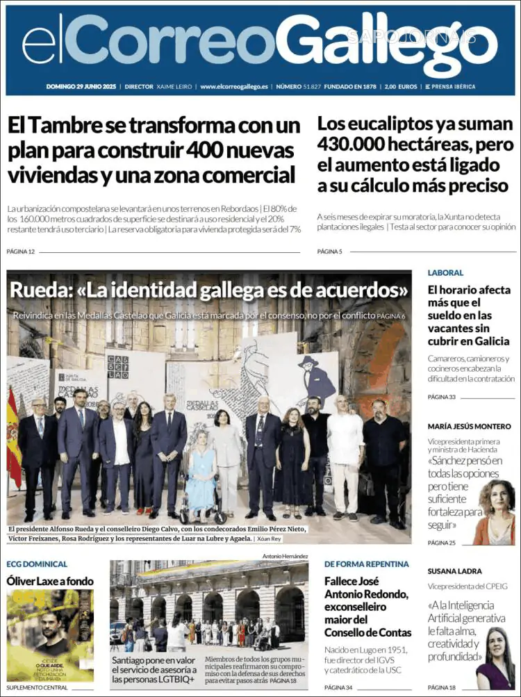 Capa El Correo de Gallego