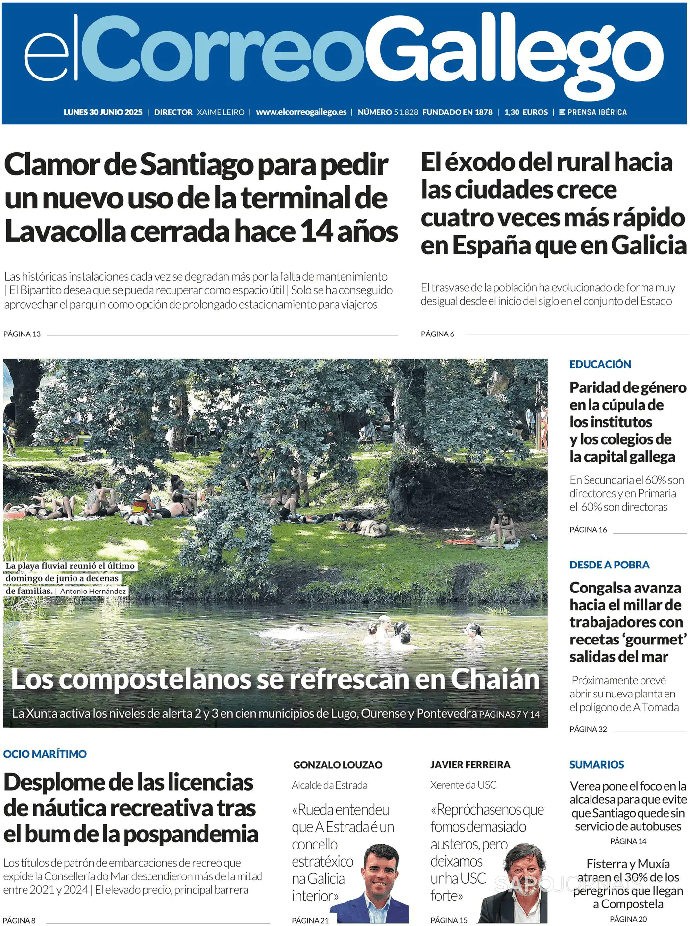 Capa El Correo de Gallego