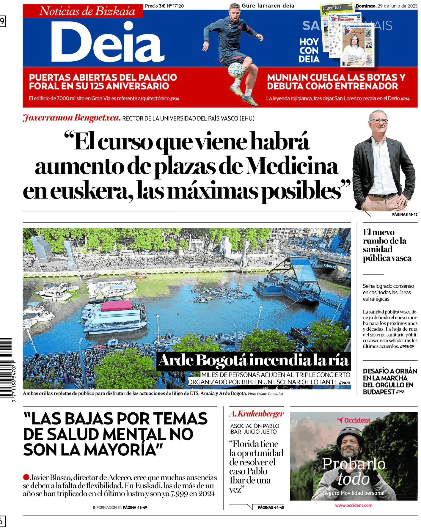 Capa Deia-Noticias de Bizkaia