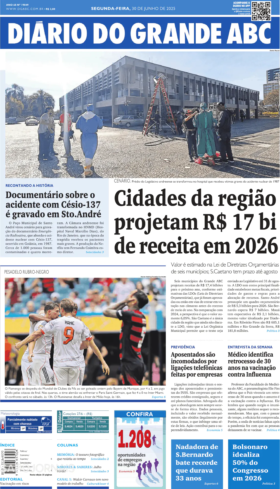 Capa Diário do Grande ABC
