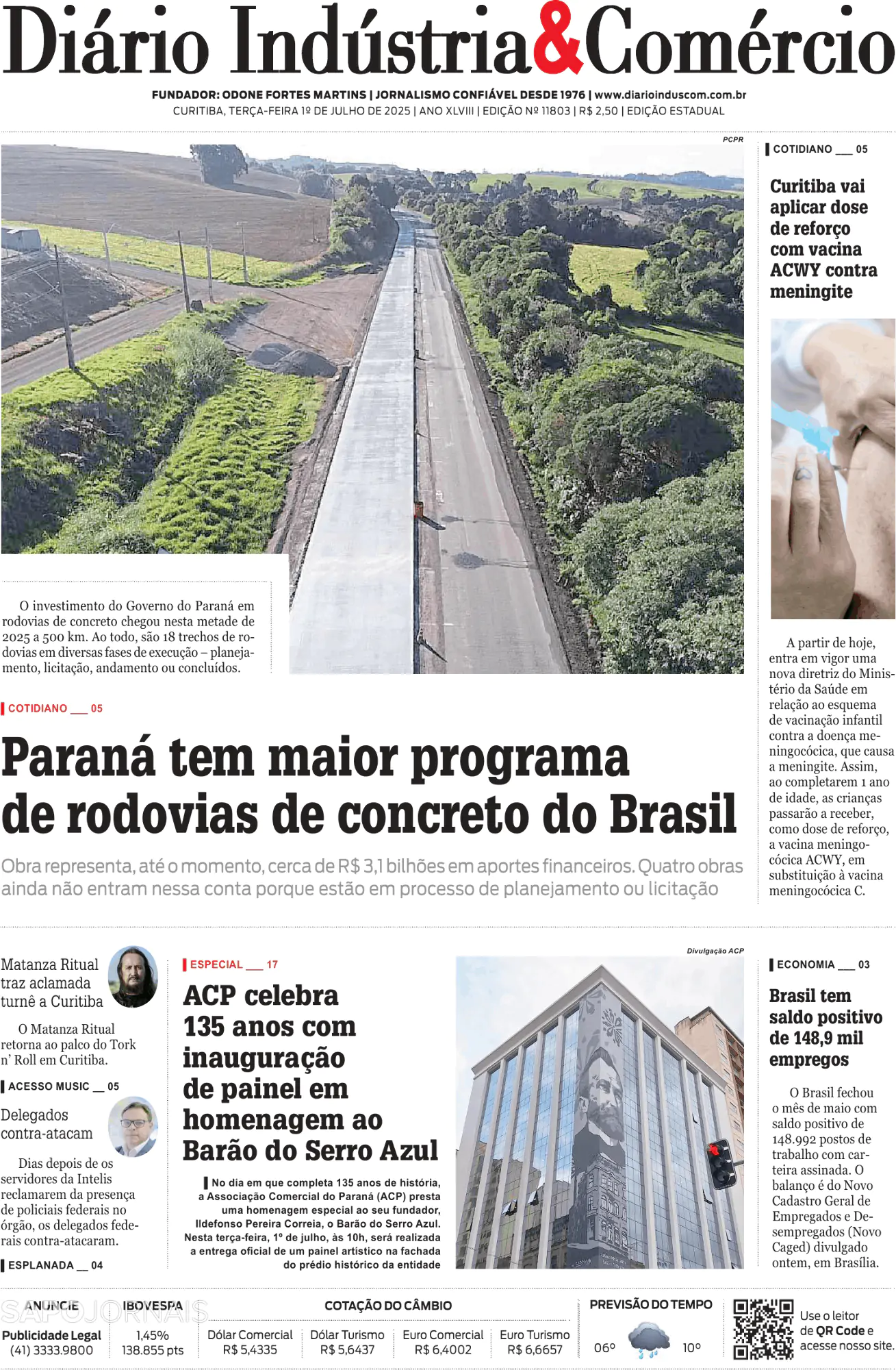 Capa Diário Indústria & Comércio