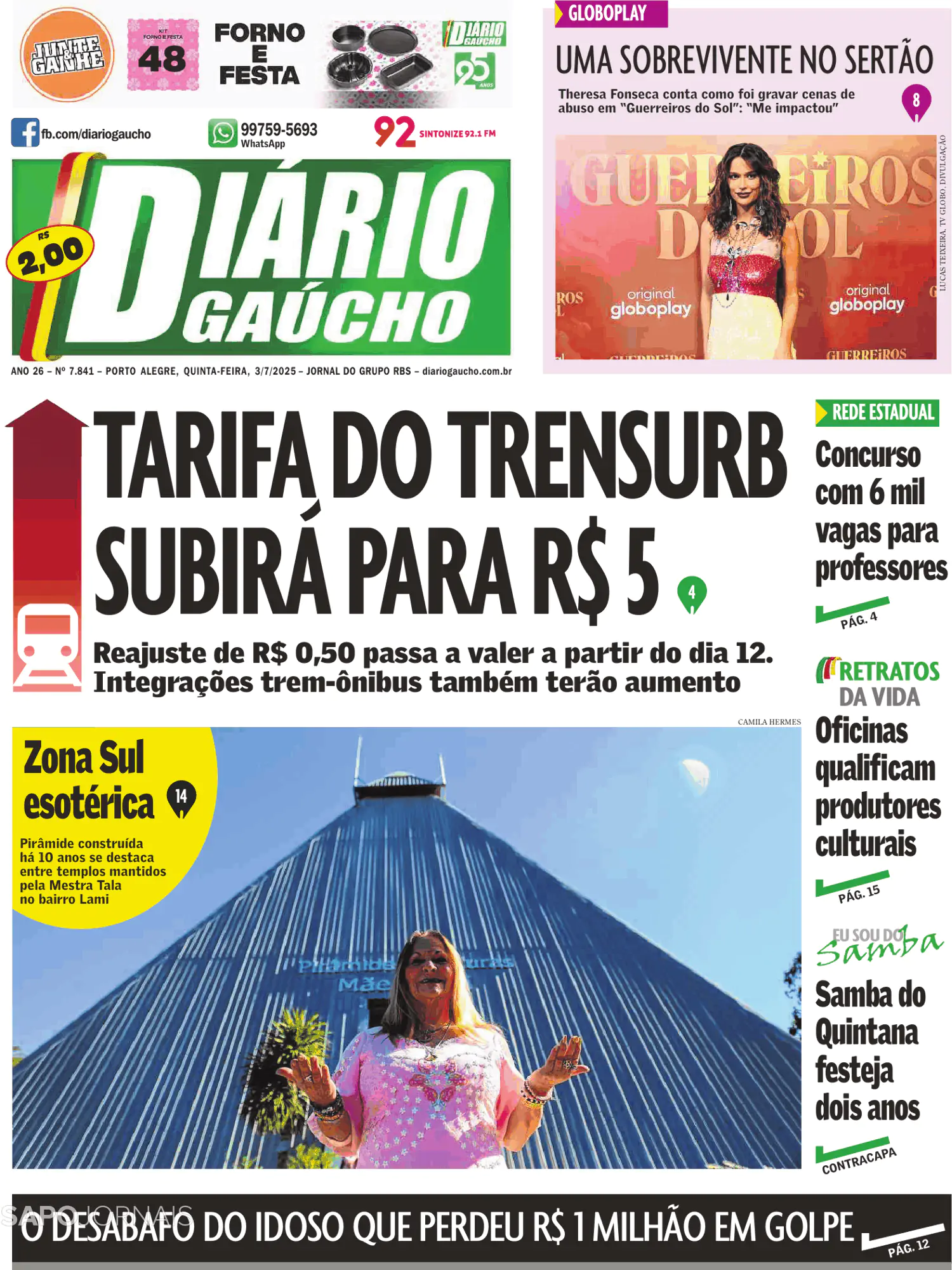 Capa Diário Gaúcho