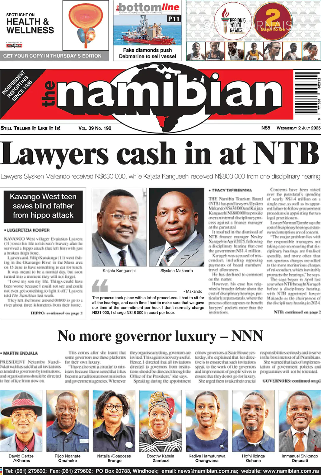 Capa The Namibian