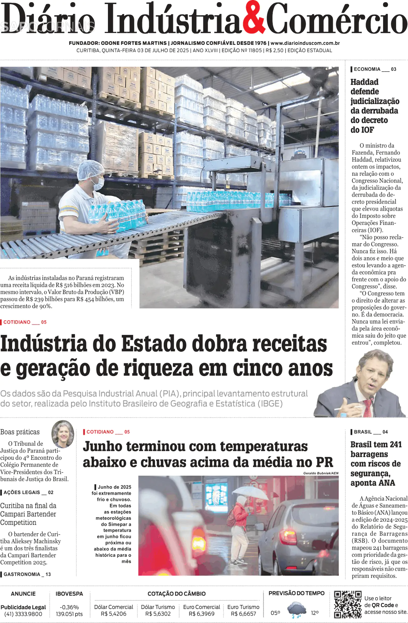 Capa Diário Indústria & Comércio