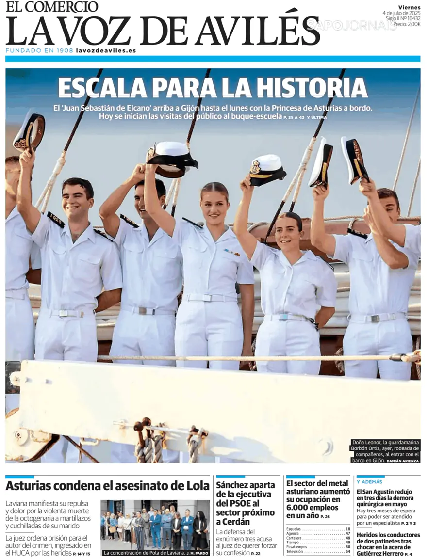 Capa El Comercio La Voz de Avilés