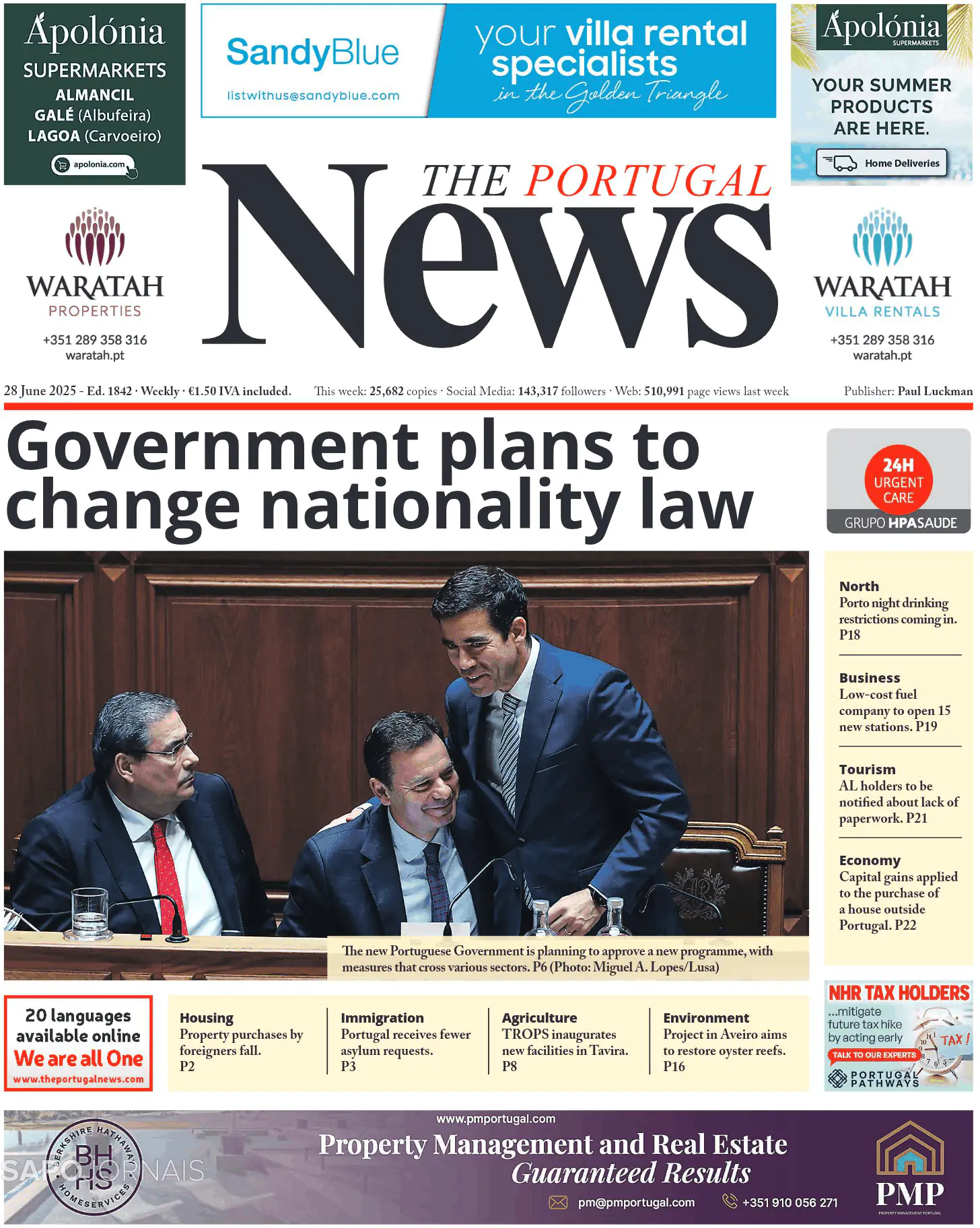 Capa The Portugal News