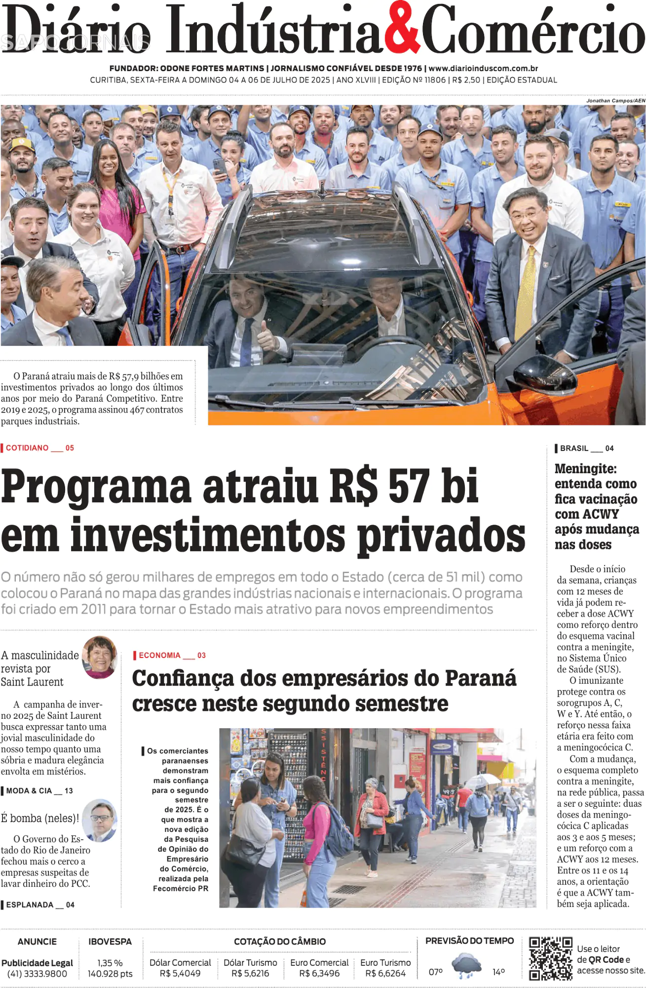 Capa Diário Indústria & Comércio
