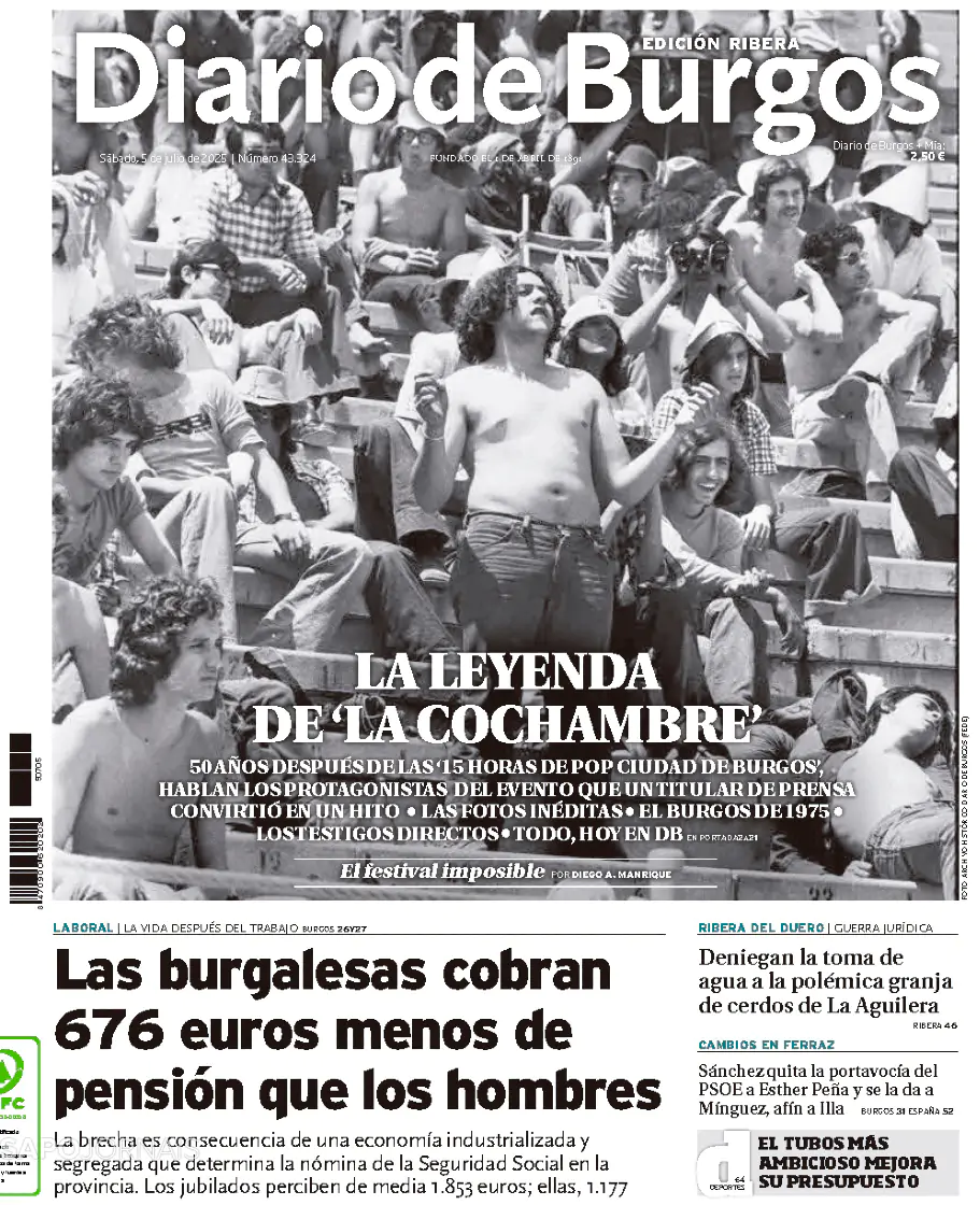 Capa Diario de Burgos