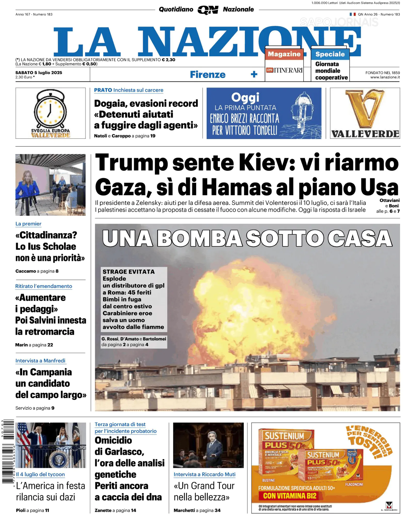 Capa La Nazione