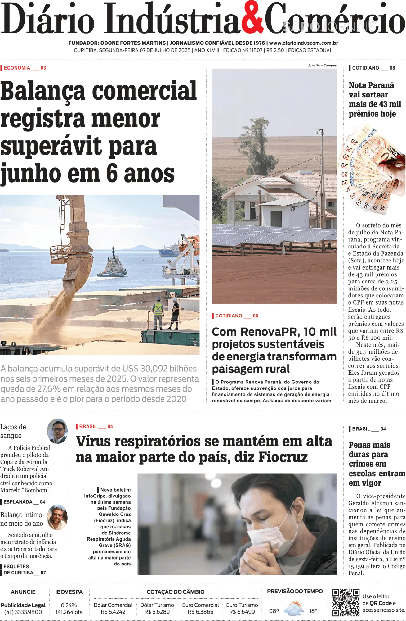 Capa Diário Indústria & Comércio
