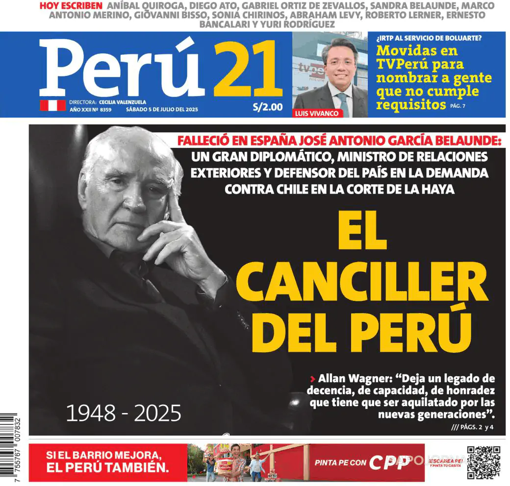 Capa Perú 21