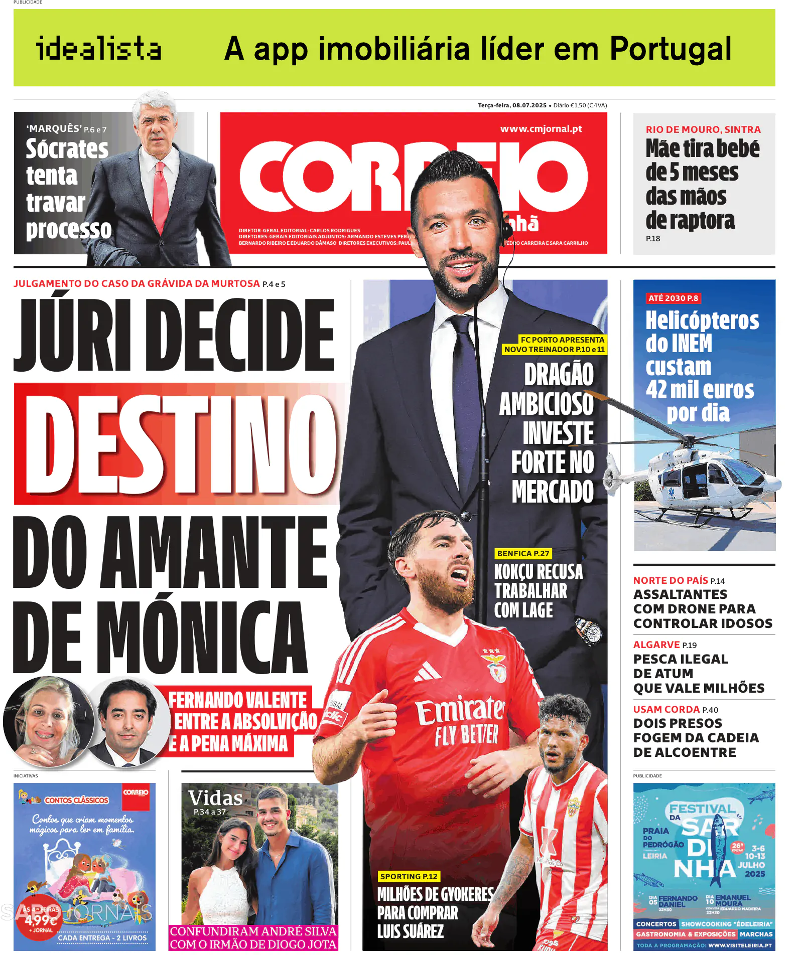 Capa Correio da Manhã