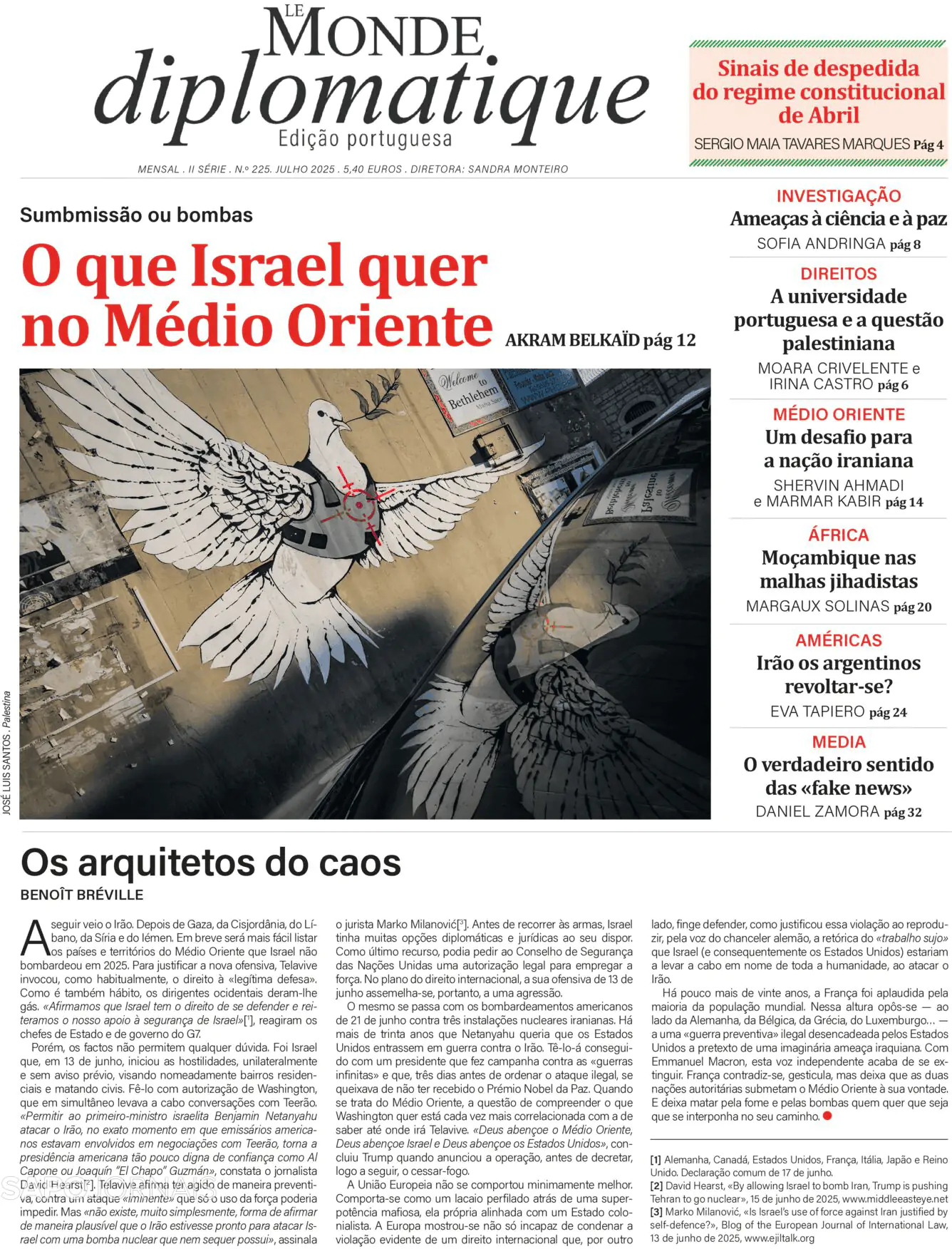 Capa Le Monde Diplomatique