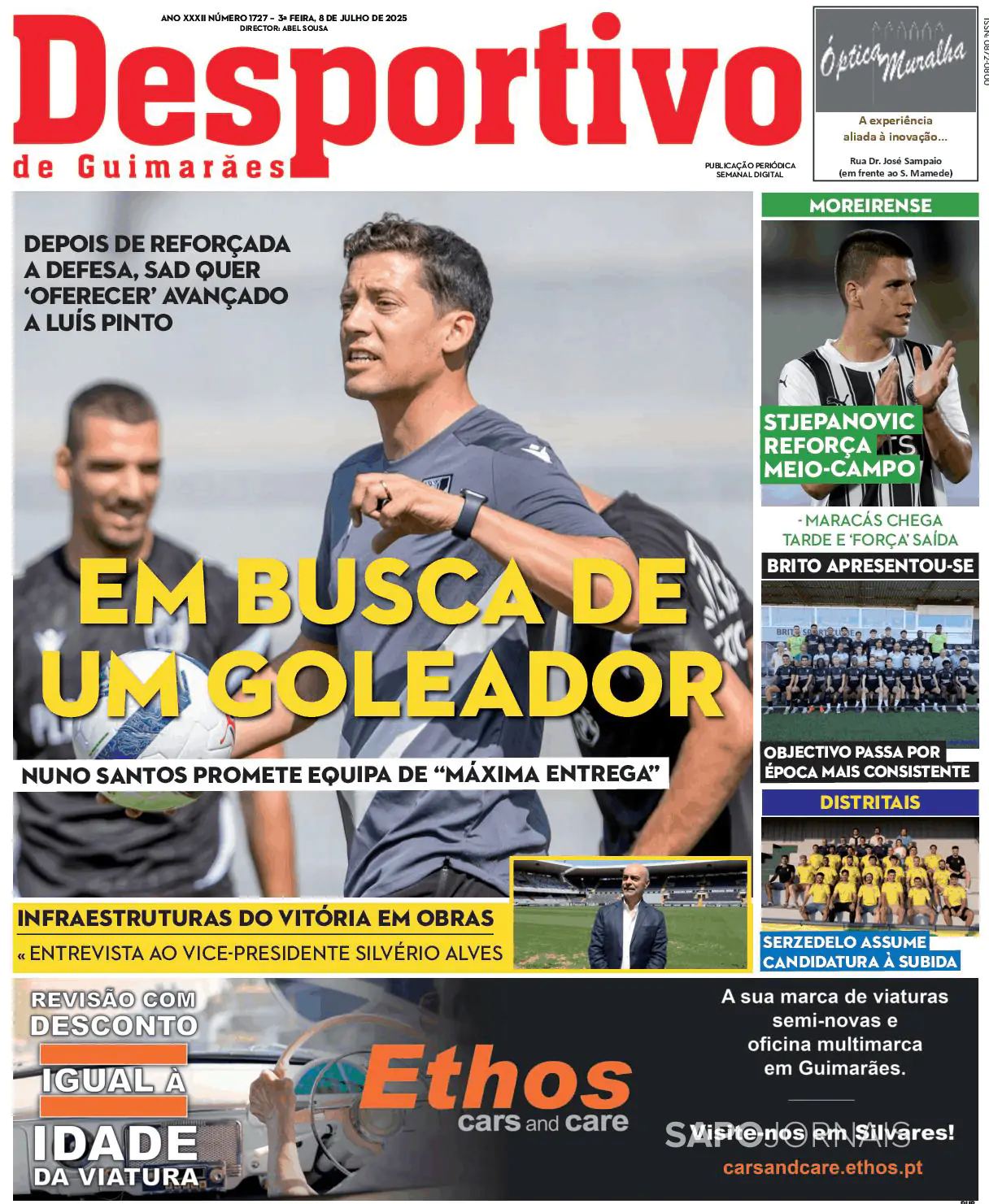 Capa Desportivo de Guimarães