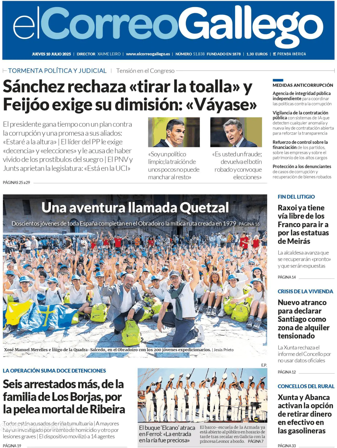 Capa El Correo de Gallego