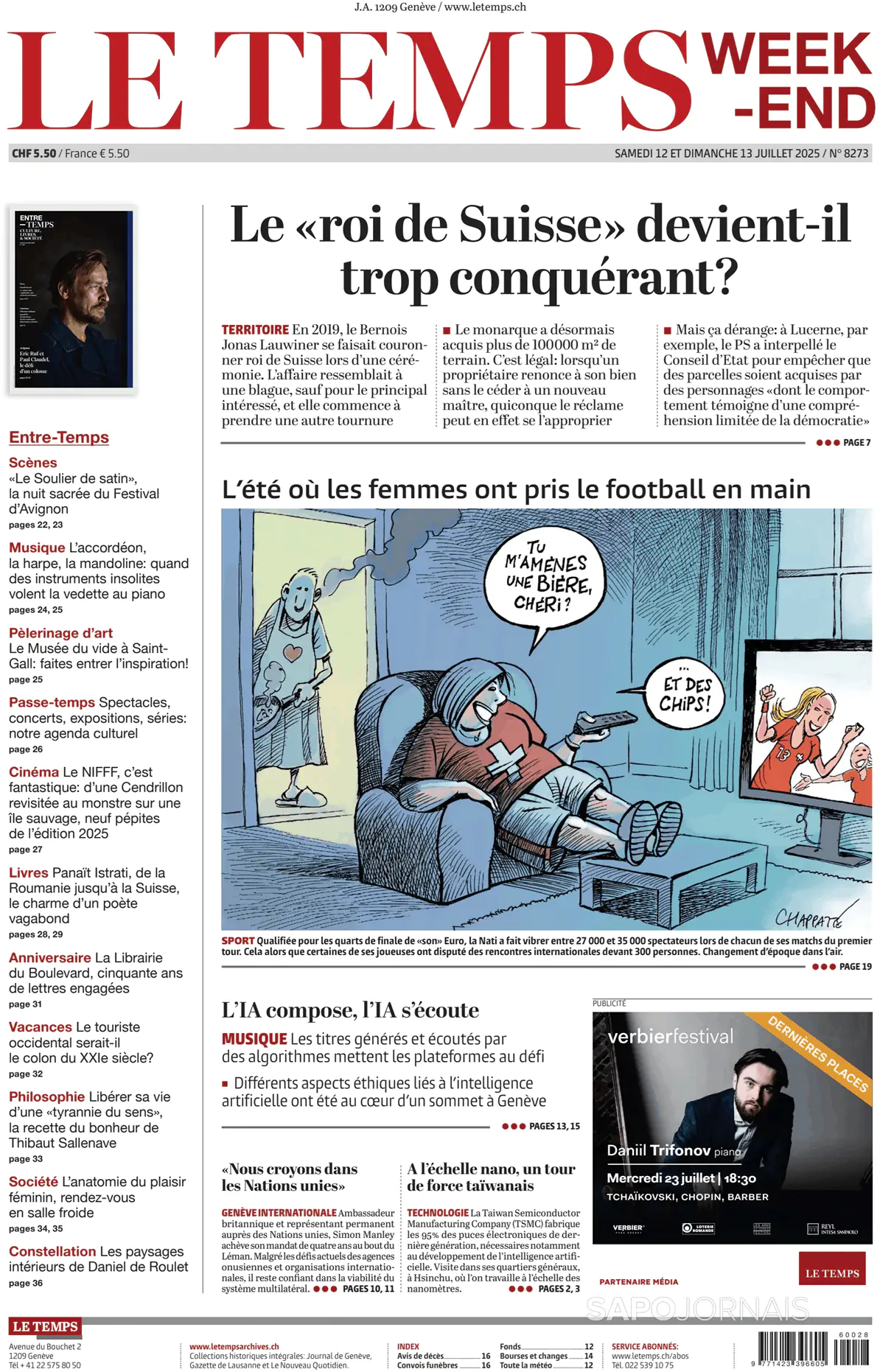 Capa Le Temps