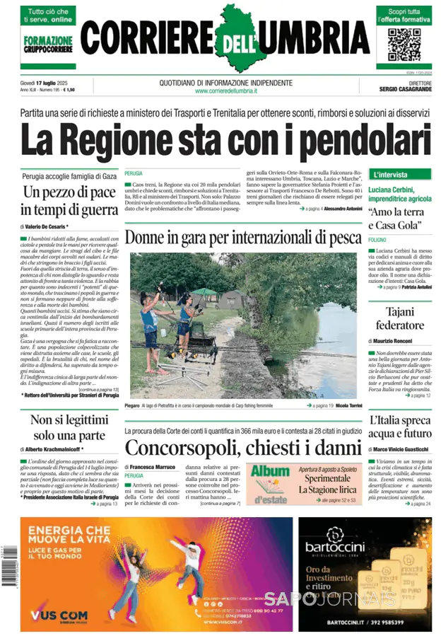 Capa Corriere dell'Umbria