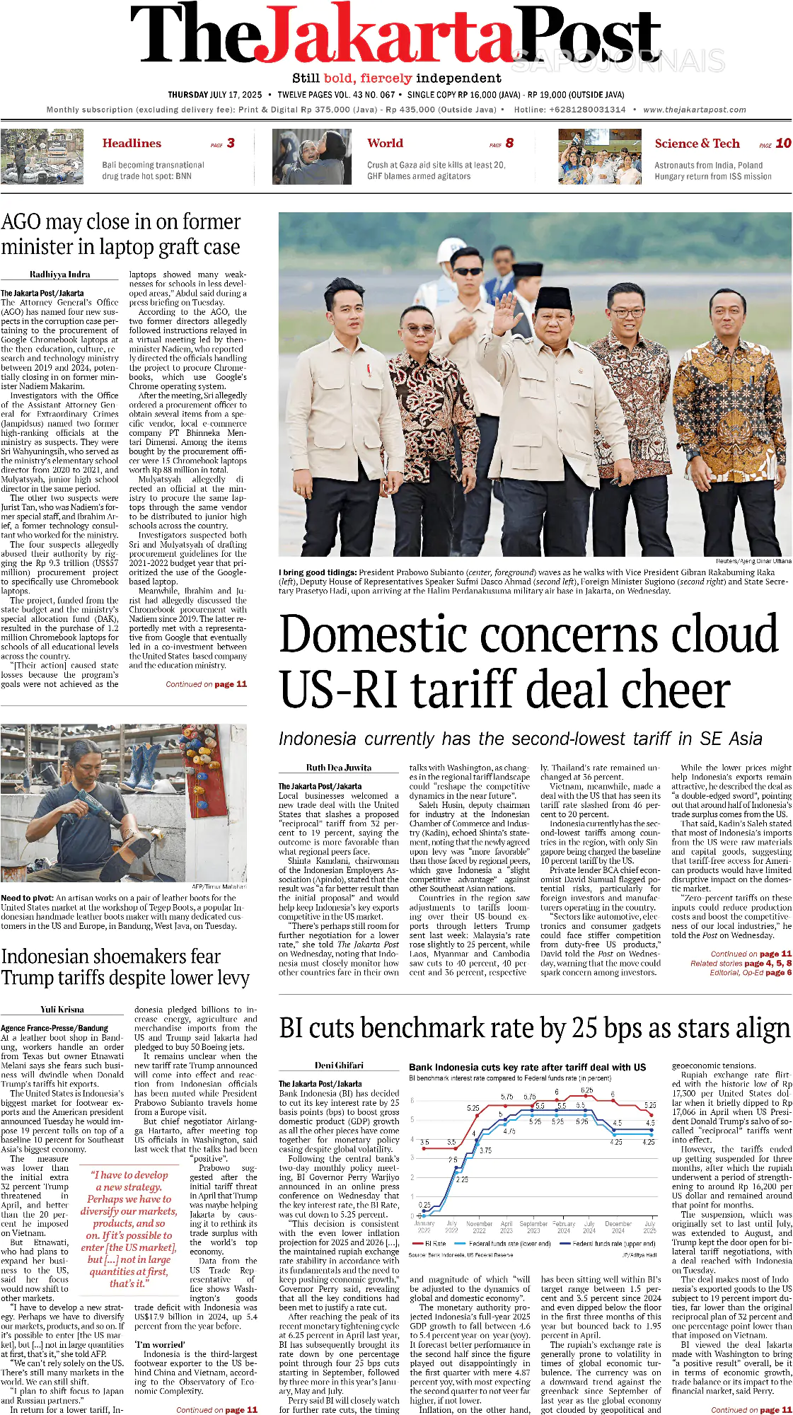 Capa The Jakarta Post